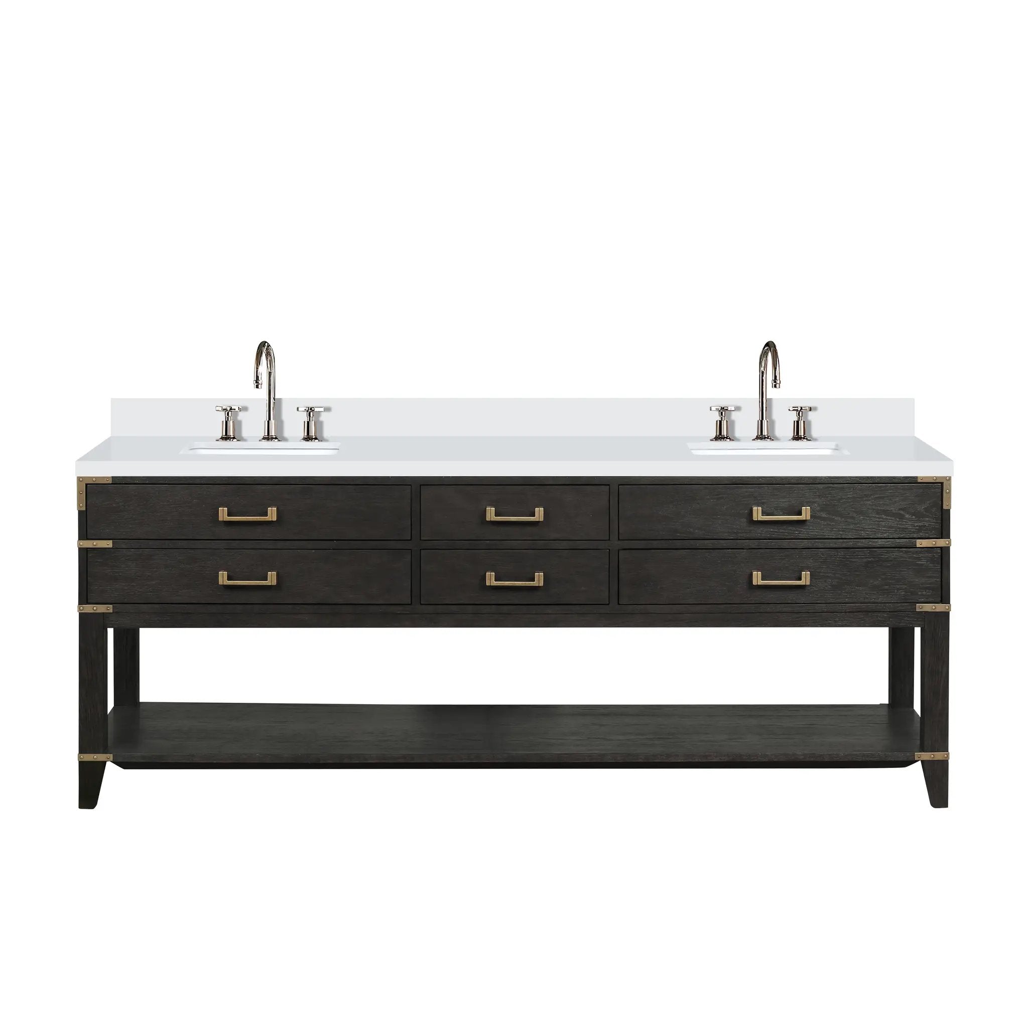 Lexora Norwalk 84 in W x 22 in D Double Bath Vanity by Lexora