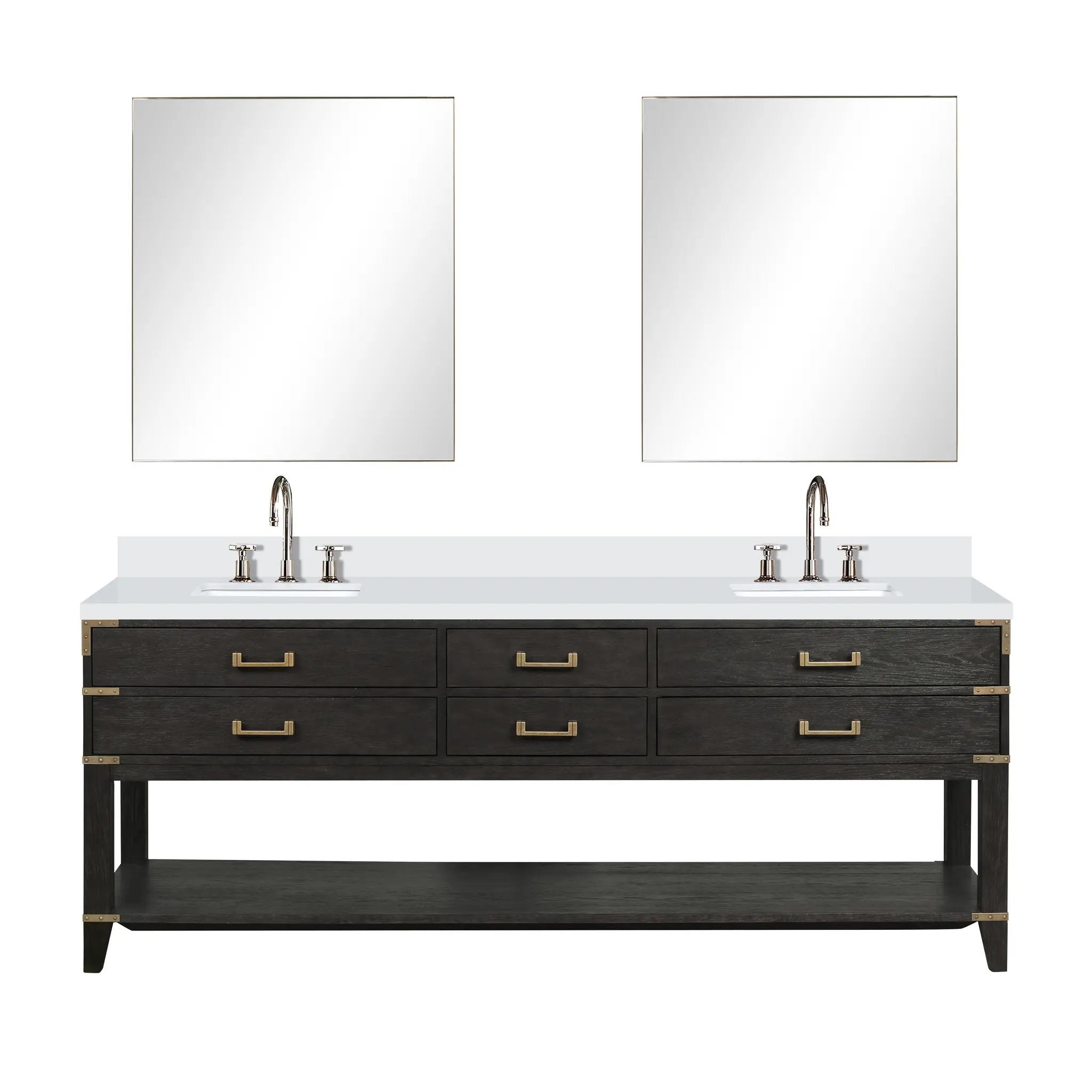 Lexora Norwalk 84 in W x 22 in D Double Bath Vanity by Lexora