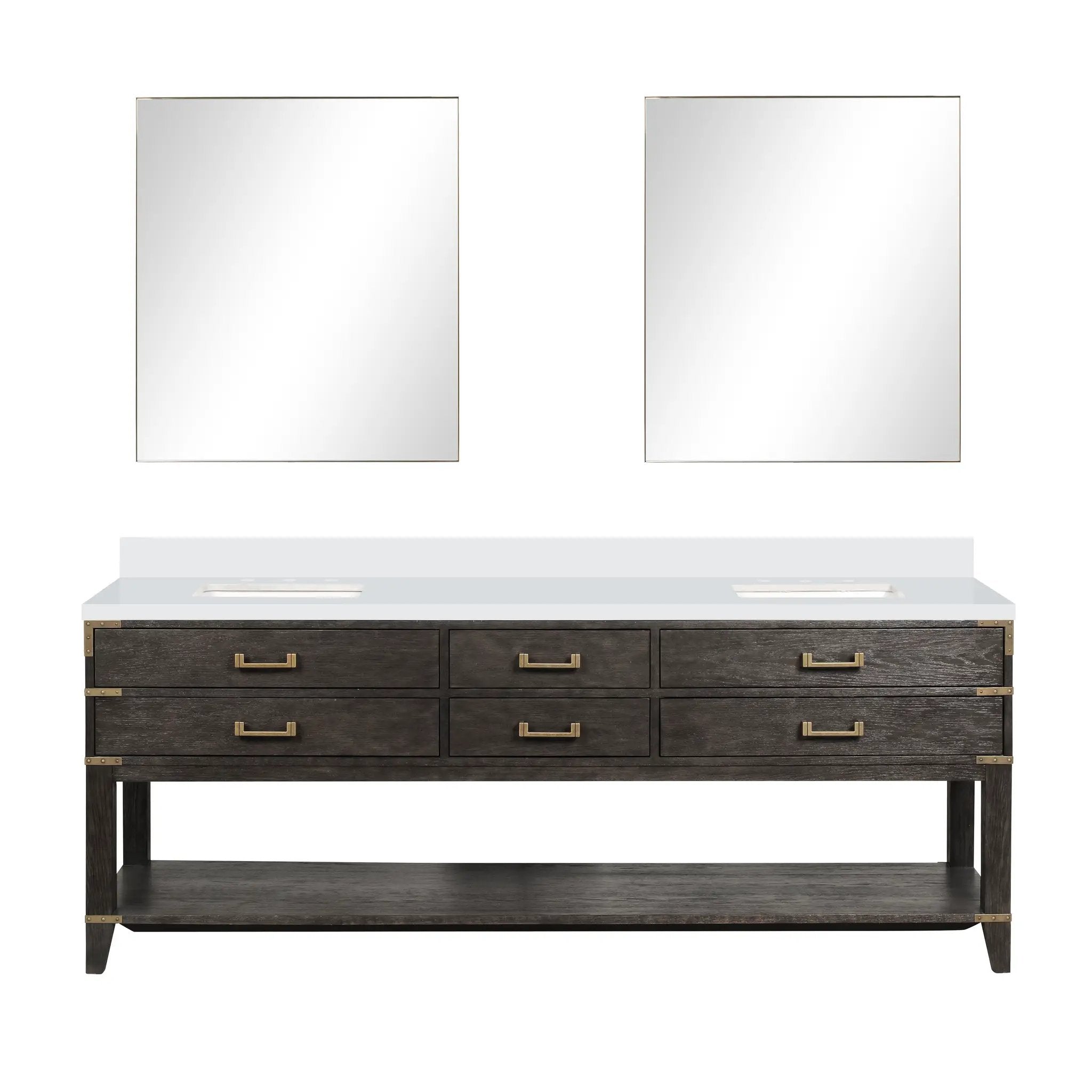 Lexora Norwalk 84 in W x 22 in D Double Bath Vanity by Lexora