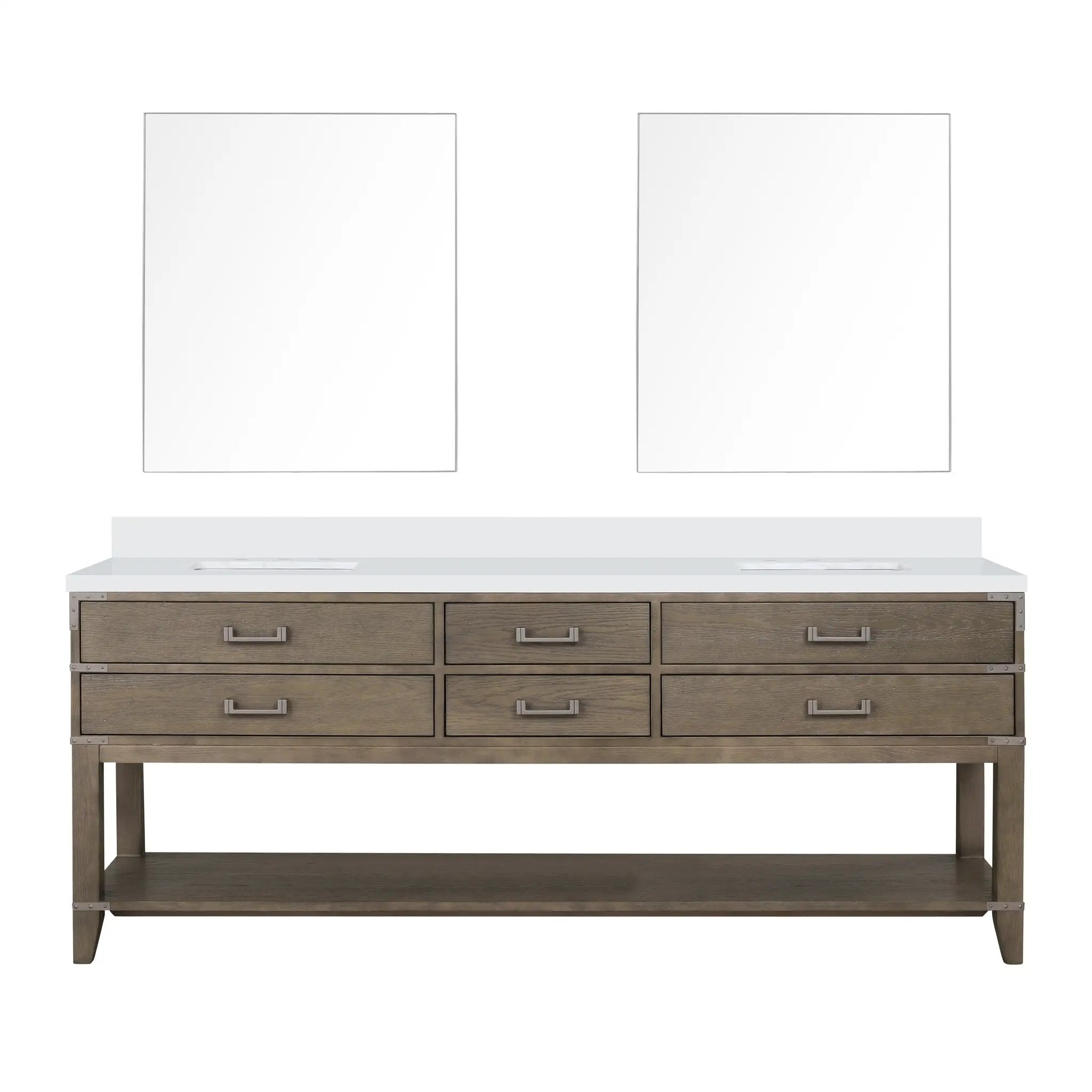 Lexora Norwalk 84 in W x 22 in D Double Bath Vanity by Lexora