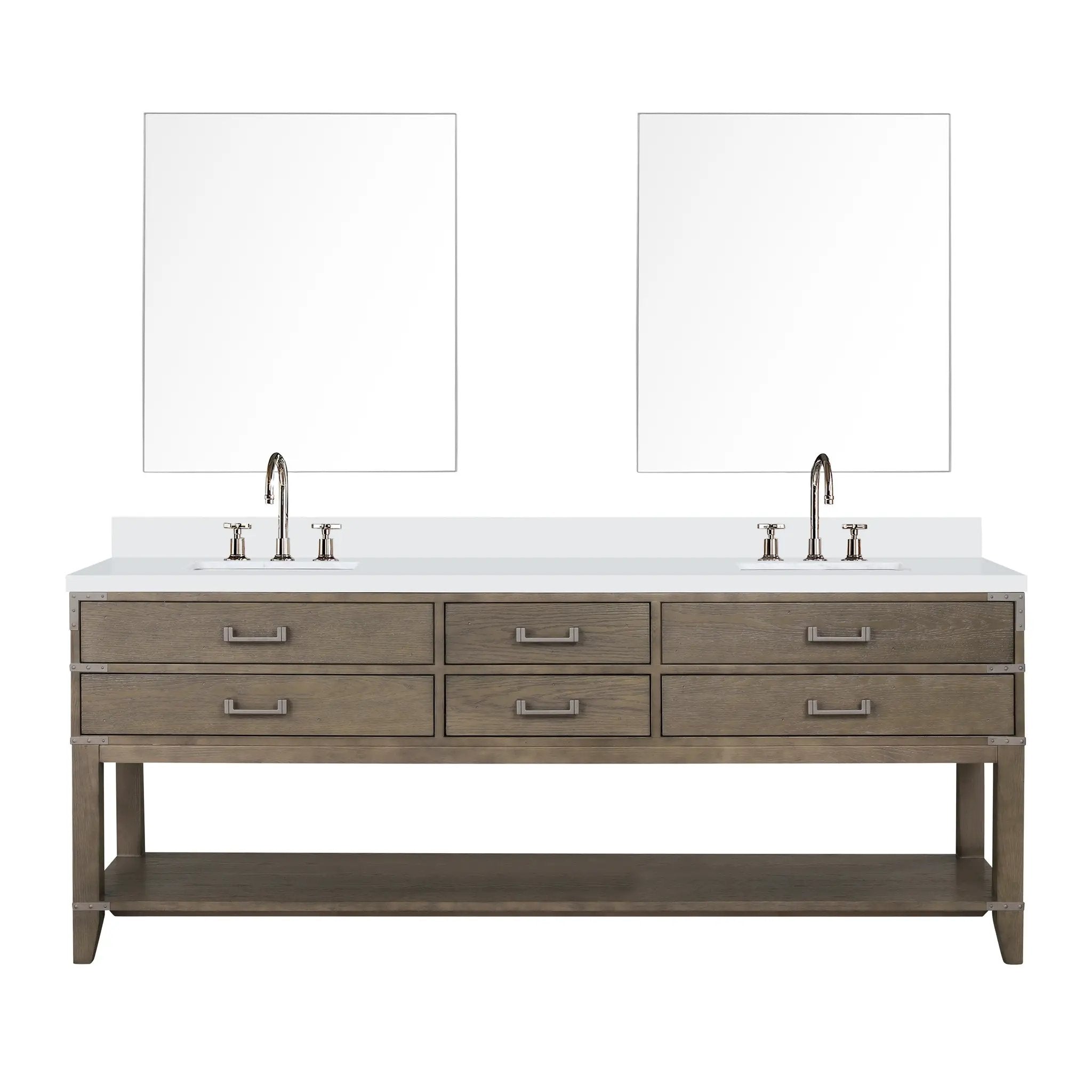 Lexora Norwalk 84 in W x 22 in D Double Bath Vanity by Lexora