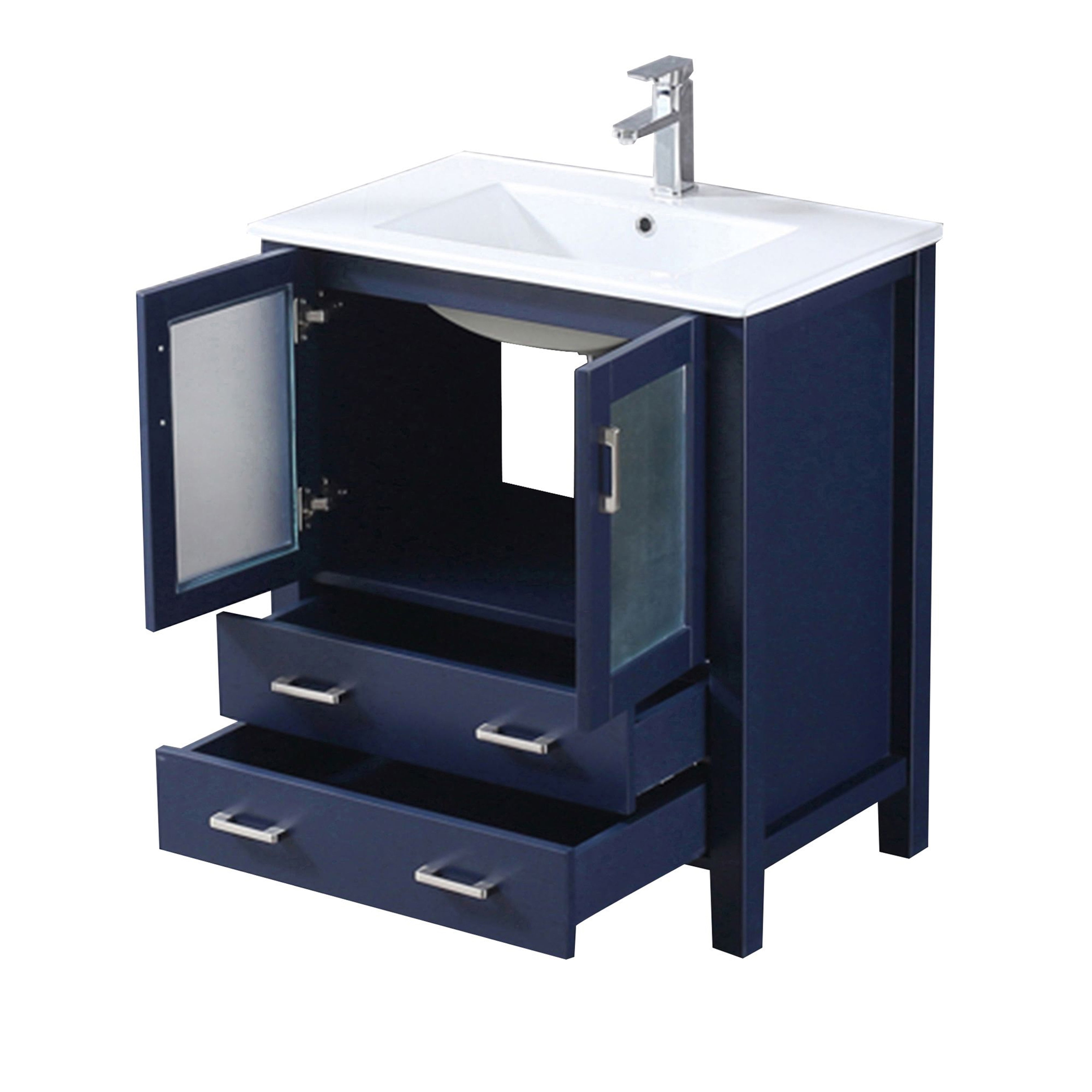 navy blue vanity