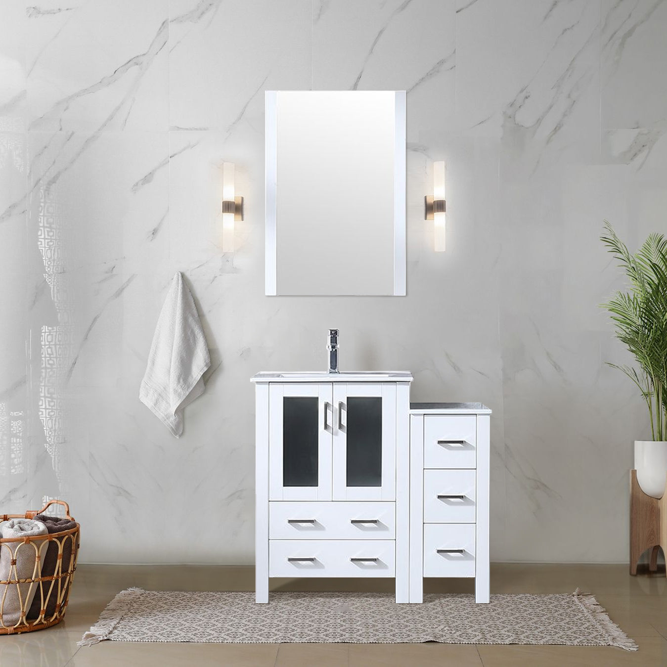 white vanity
