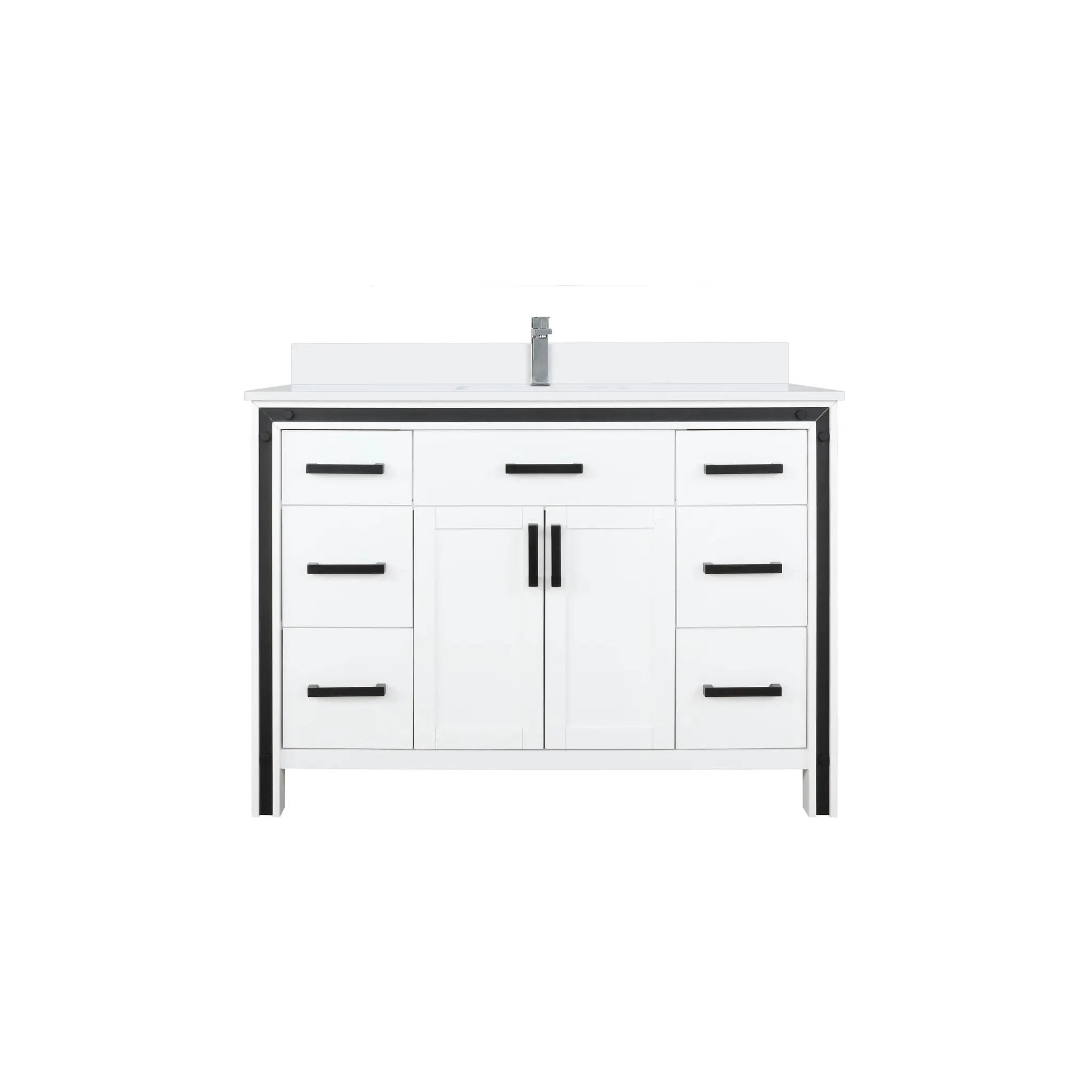 Lexora Ziva 48 in W x 22 in D Bath Vanity by Lexora