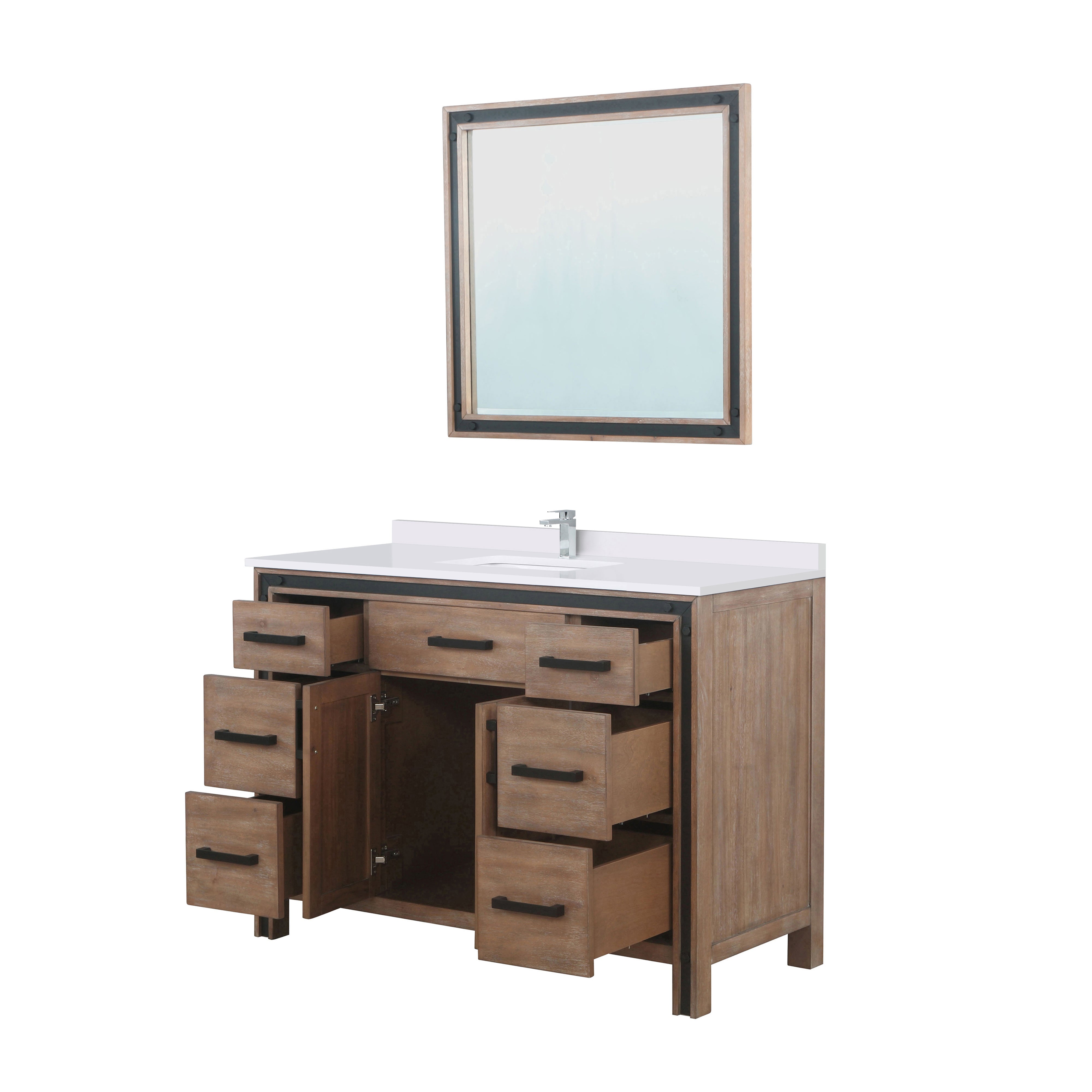 rustic barnwood vanity