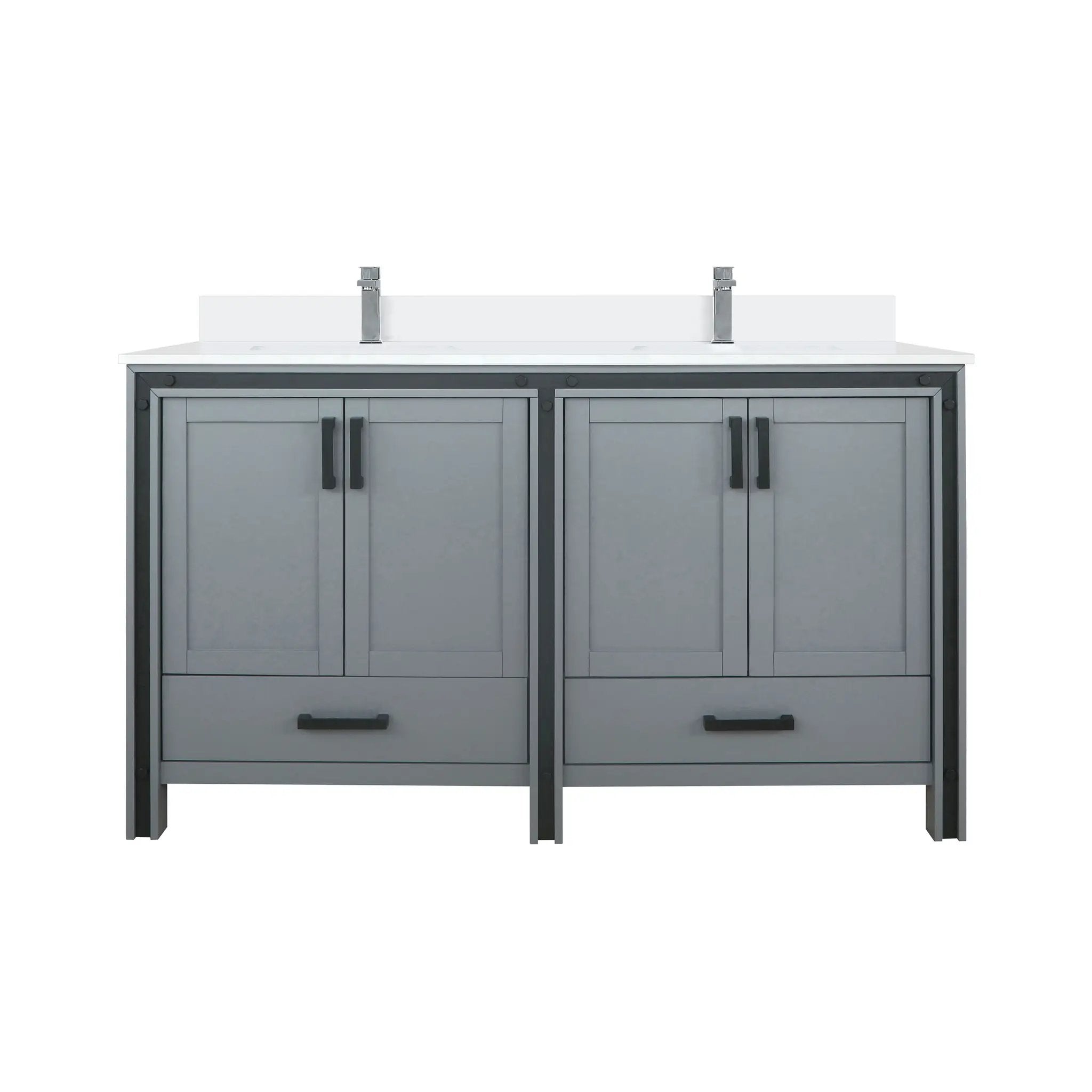 Lexora Ziva 60 in W x 22 in D Double Bath Vanity by Lexora