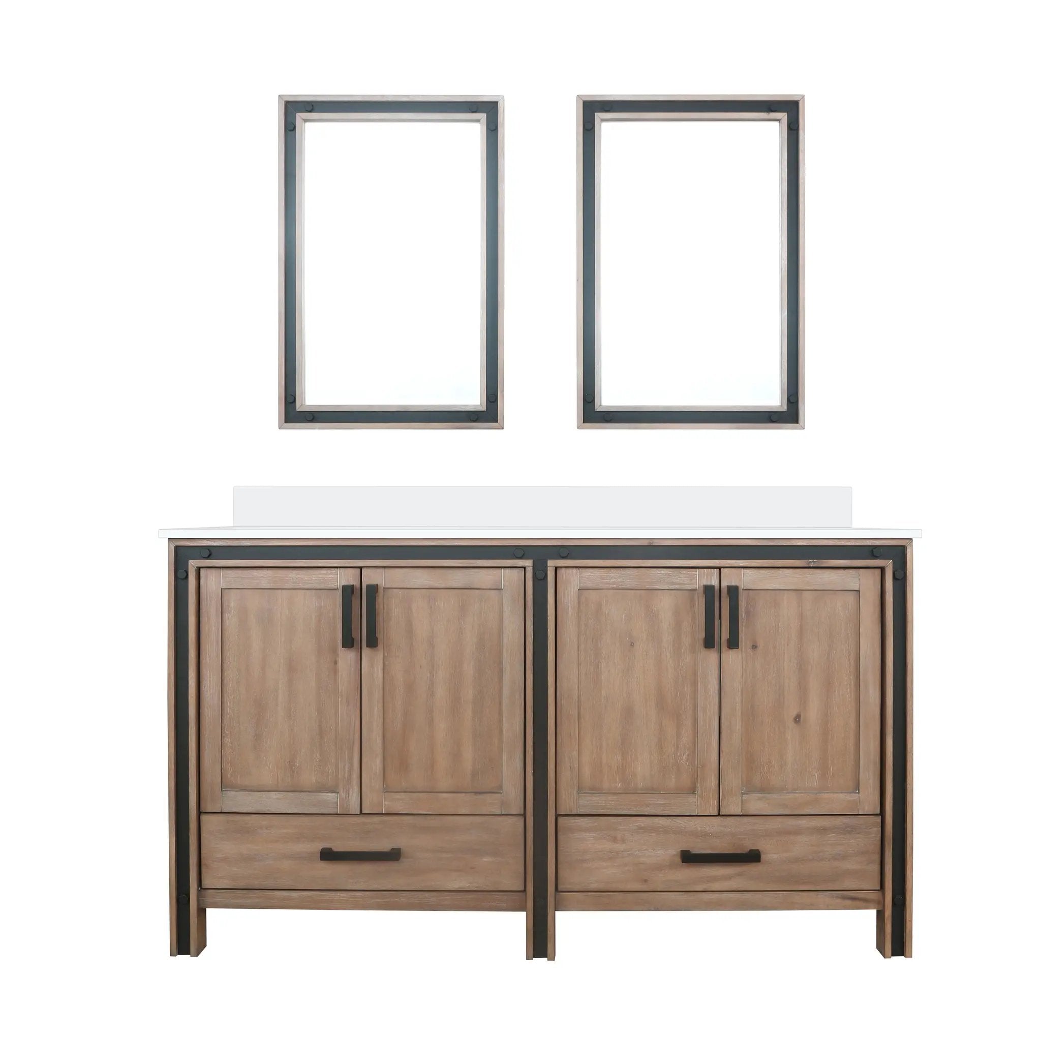 Lexora Ziva 60 in W x 22 in D Double Bath Vanity by Lexora