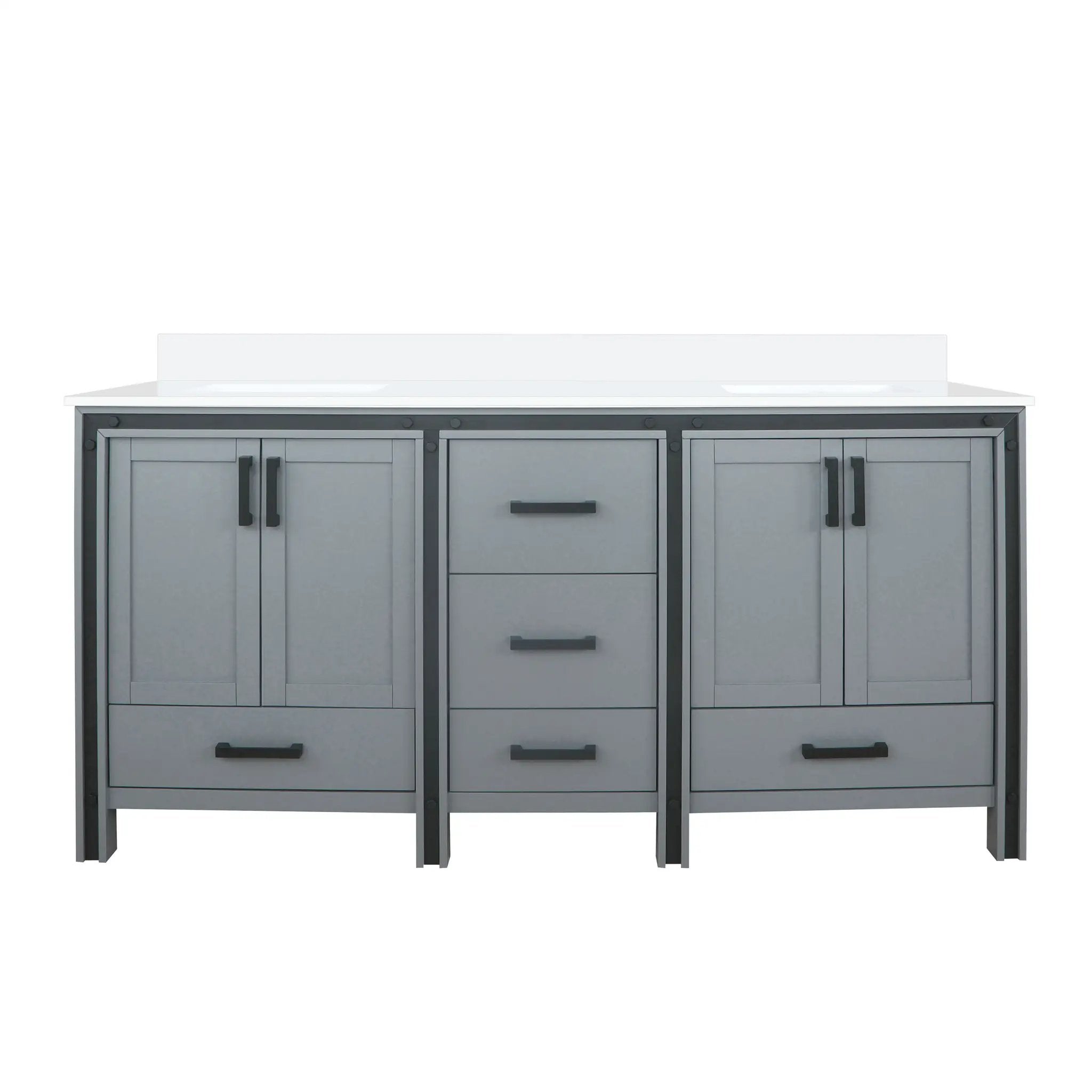 Lexora Ziva 72 in W x 22 in D Double Bath Vanity by Lexora