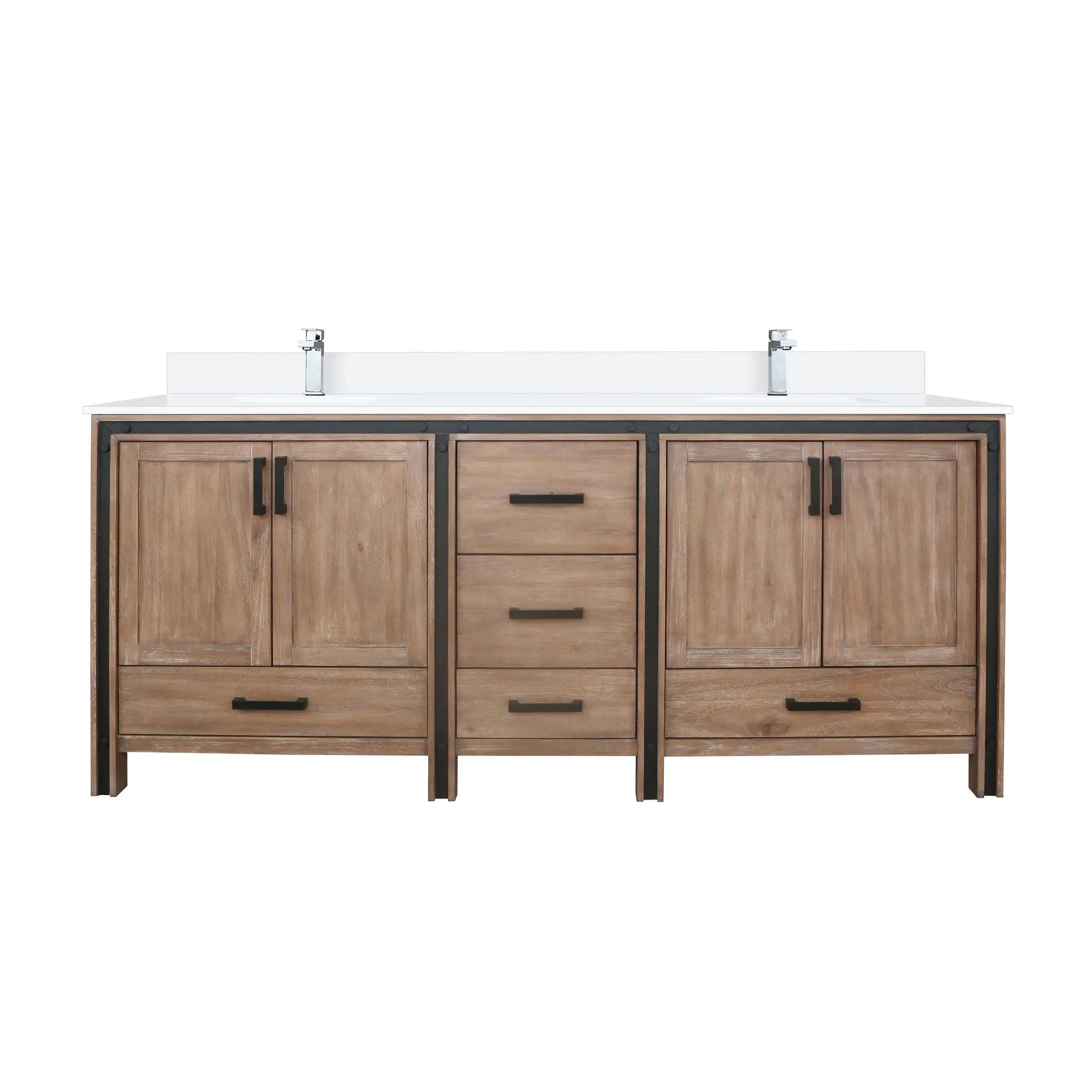 Lexora Ziva 80 in W x 22 in D Double Bath Vanity by Lexora
