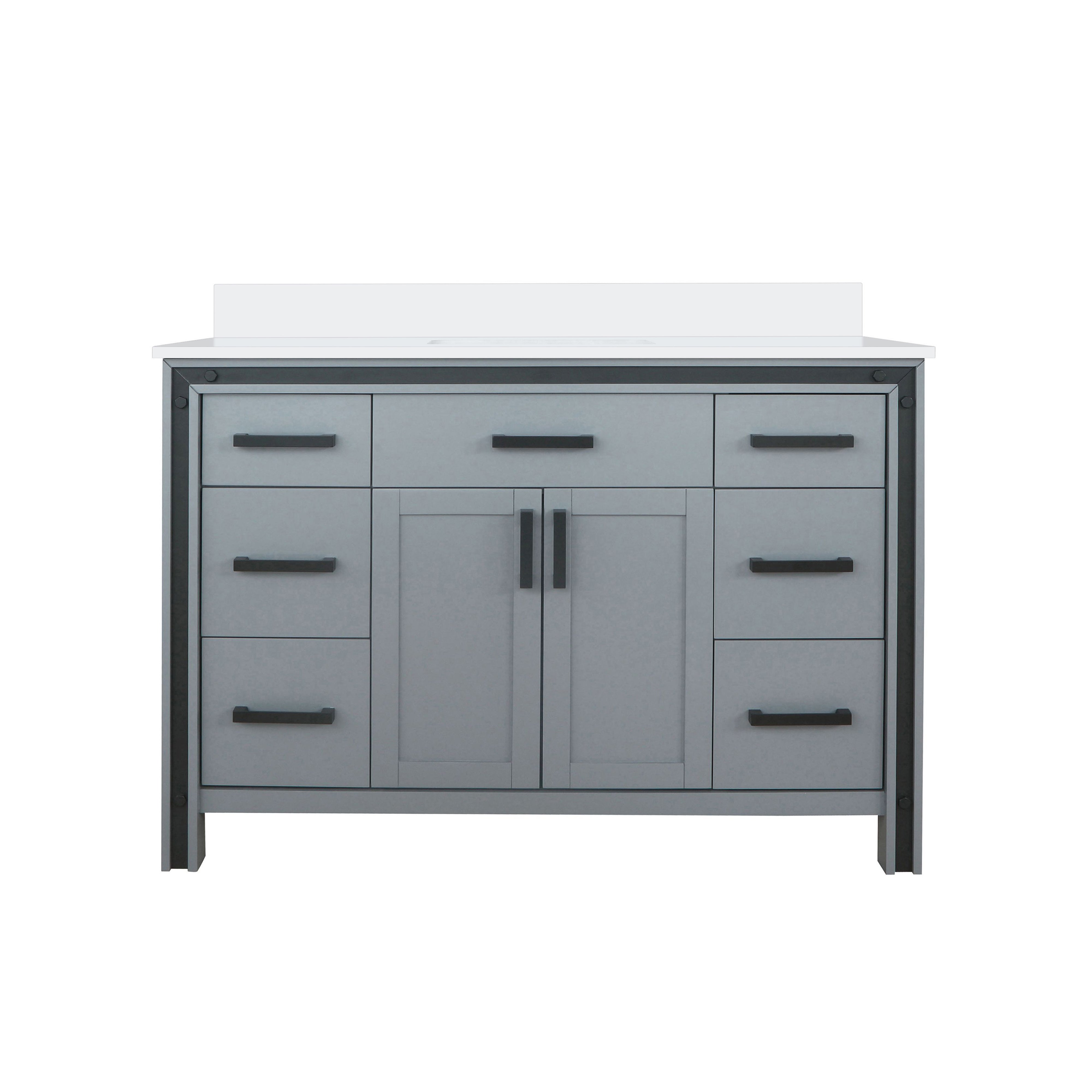 Lexora Ziva 48 in W x 22 in D Bath Vanity