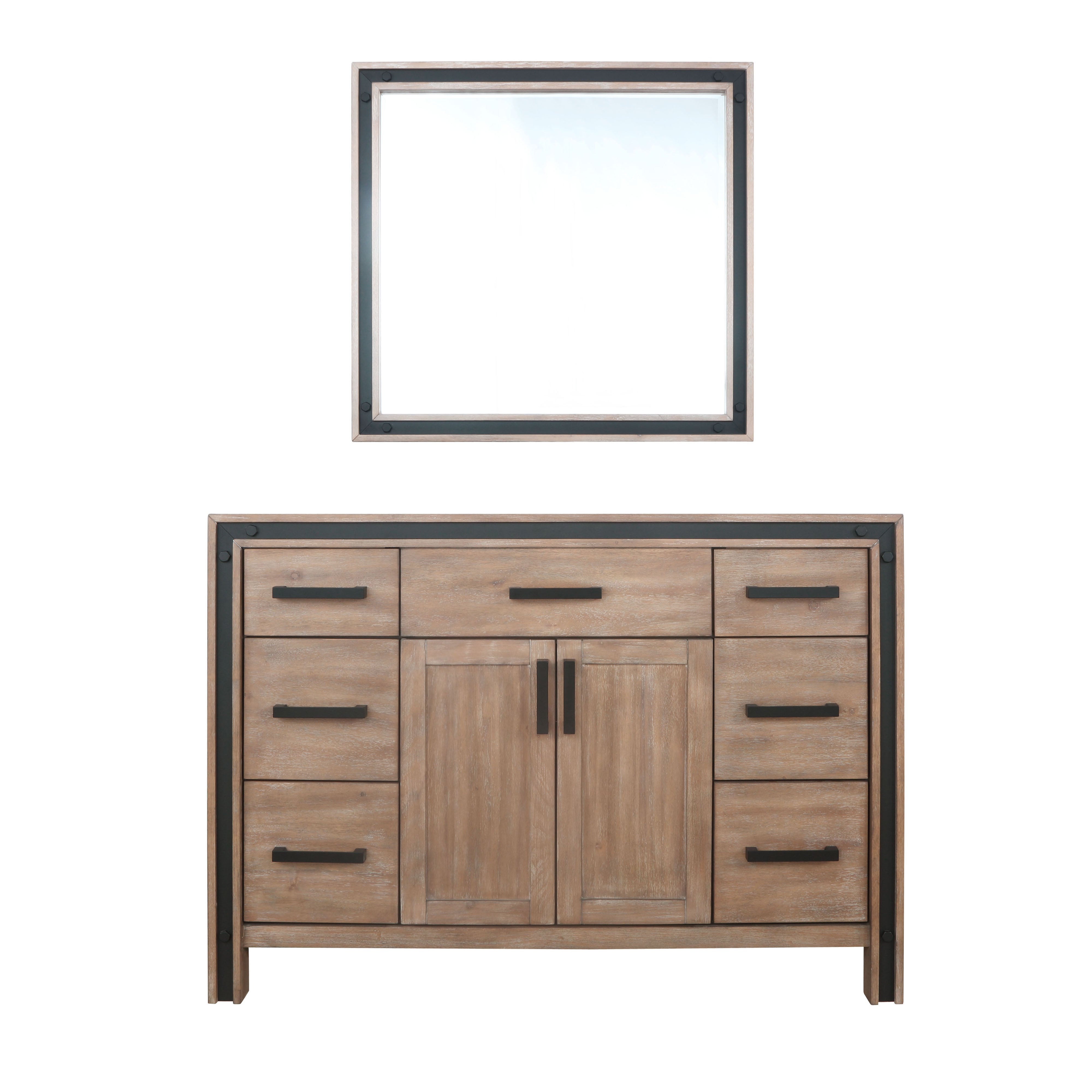 Lexora Ziva 48 in W x 22 in D Bath Vanity