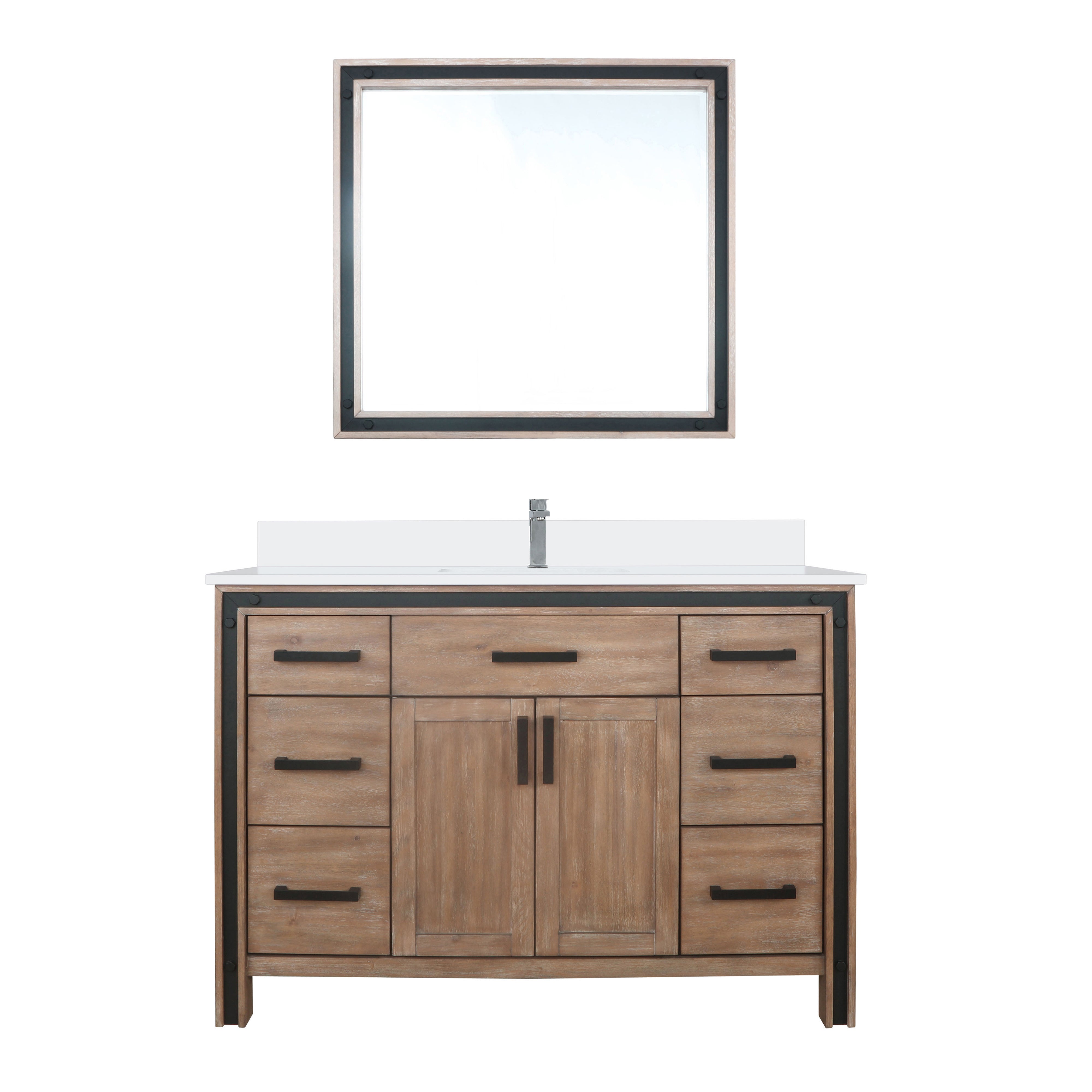 Lexora Ziva 48 in W x 22 in D Bath Vanity