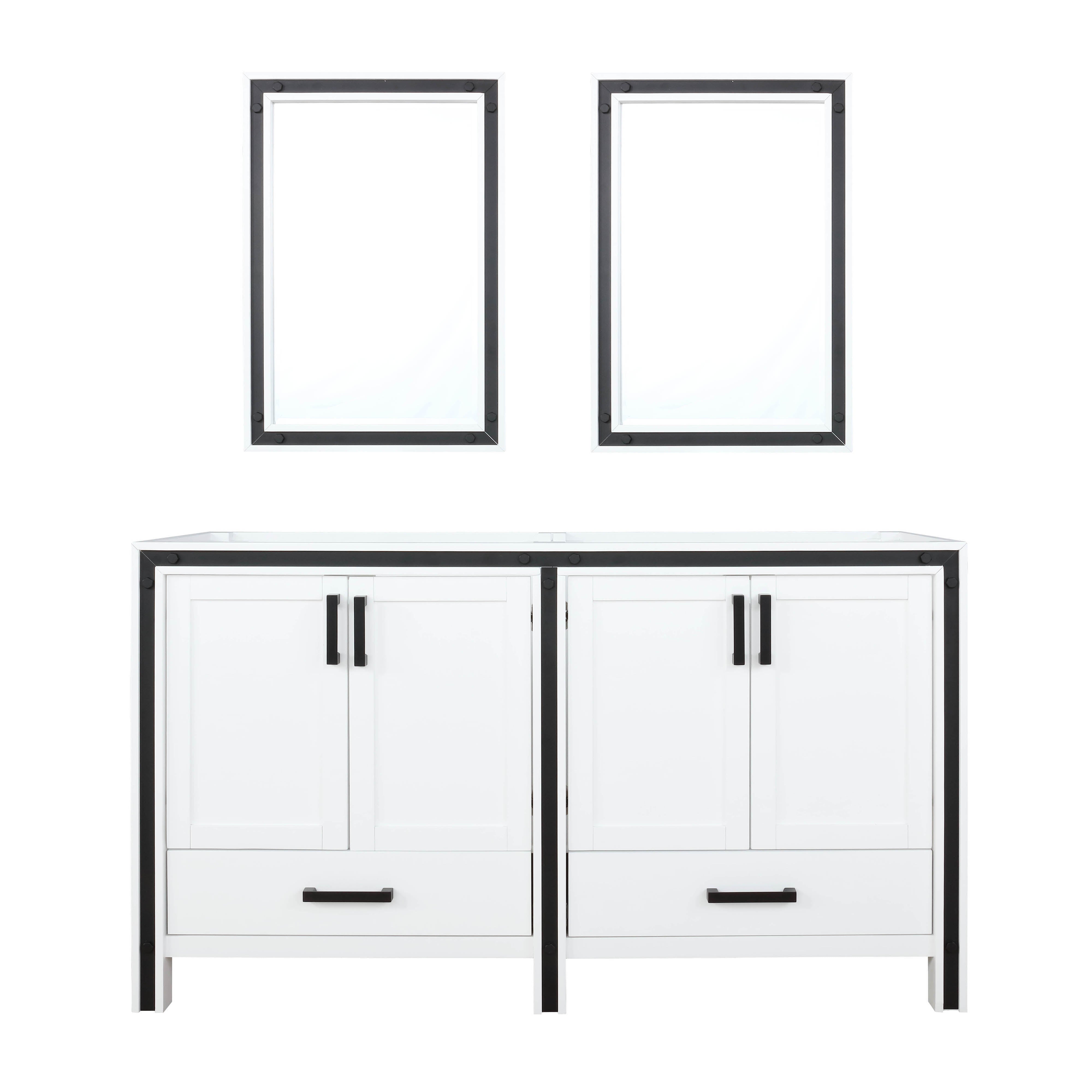 Lexora Ziva 60 in W x 22 in D Double Bath Vanity