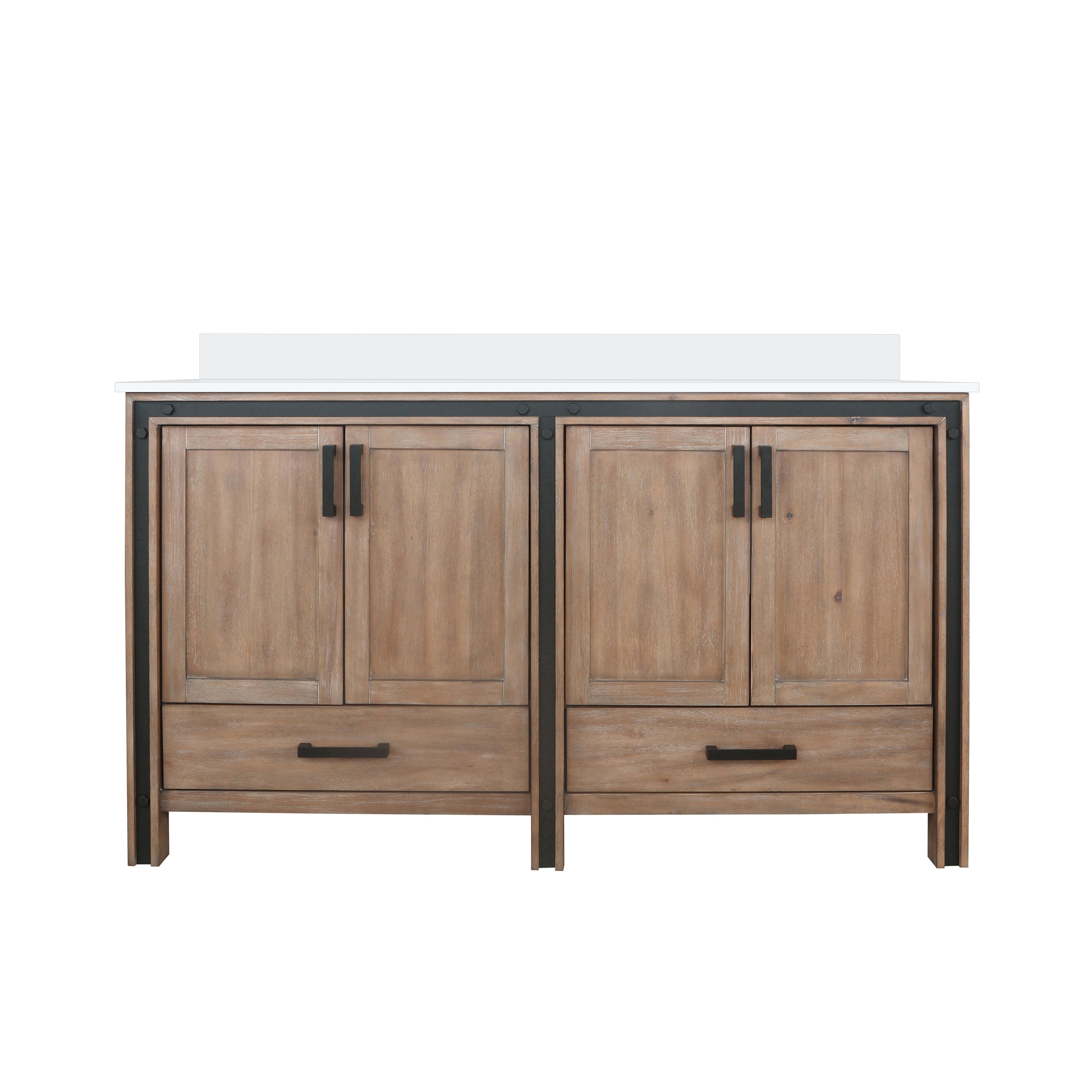 Lexora Ziva 60 in W x 22 in D Double Bath Vanity