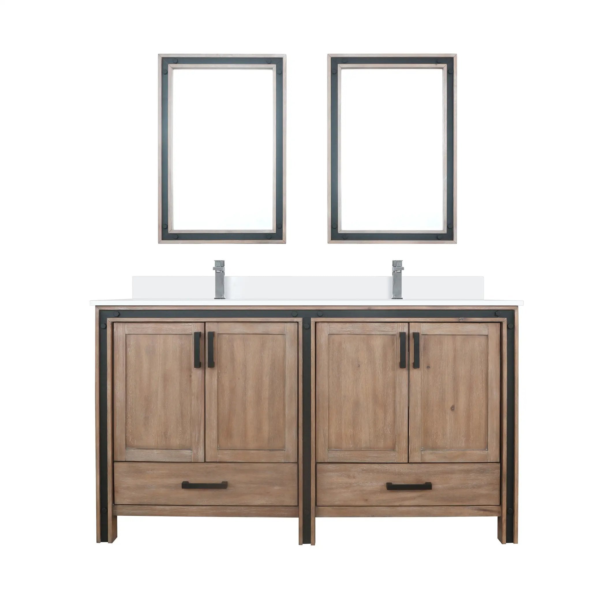 Lexora Ziva 60 in W x 22 in D Double Bath Vanity by Lexora