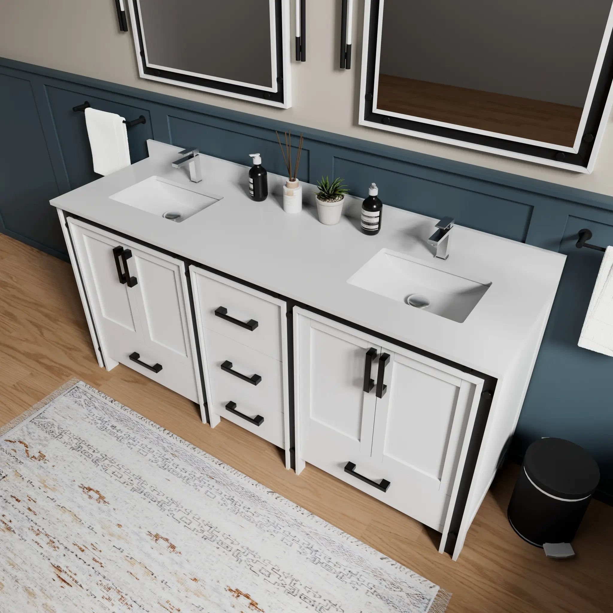 white vanity