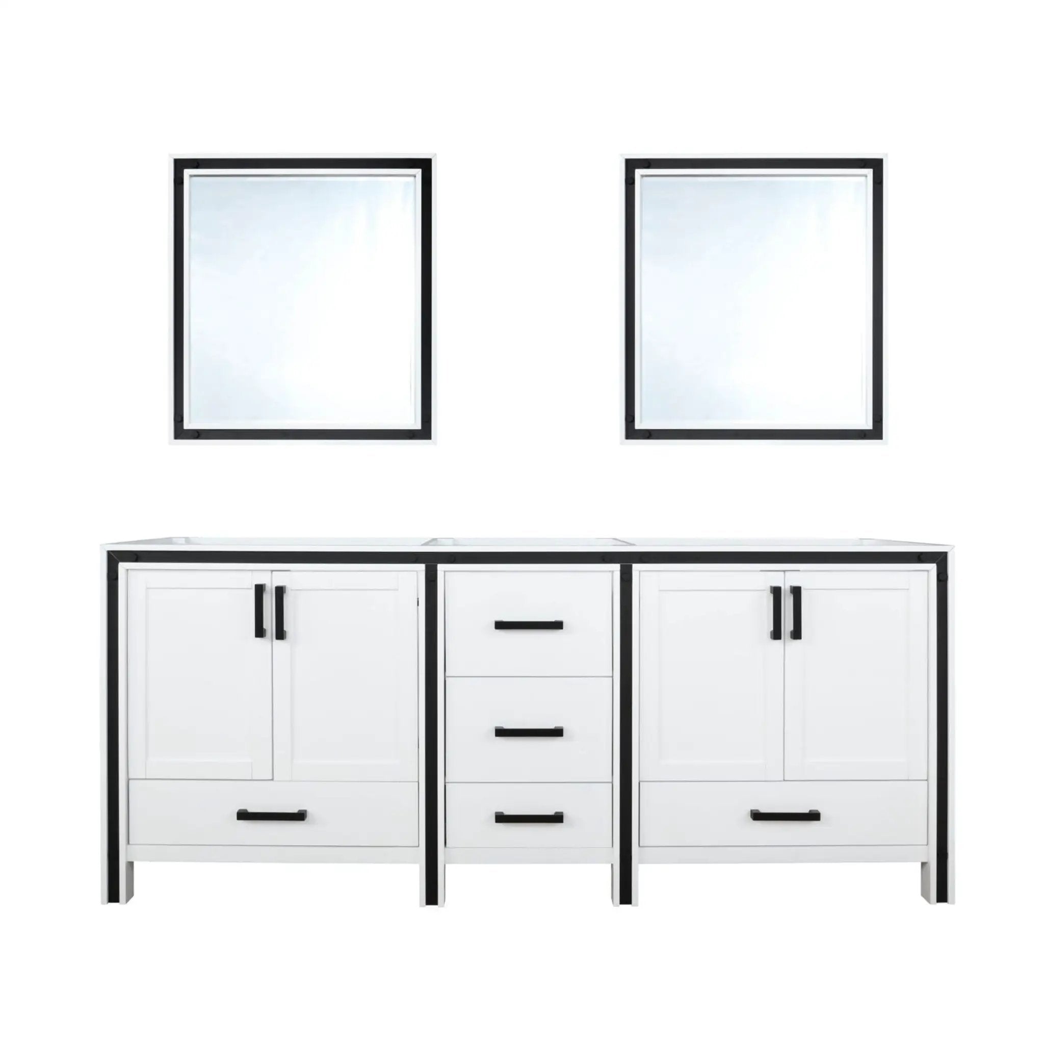 Lexora Ziva 72 in W x 22 in D Double Bath Vanity by Lexora