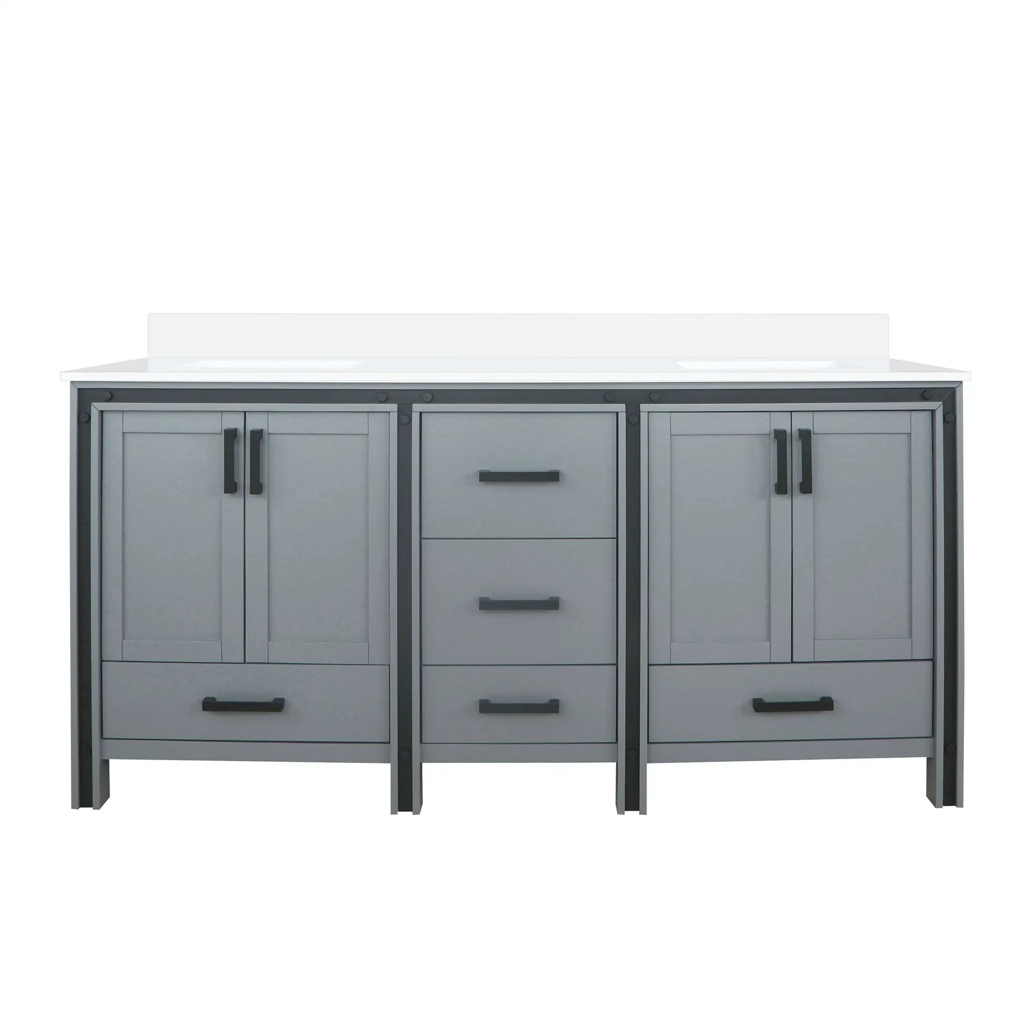 Lexora Ziva 72 in W x 22 in D Double Bath Vanity by Lexora