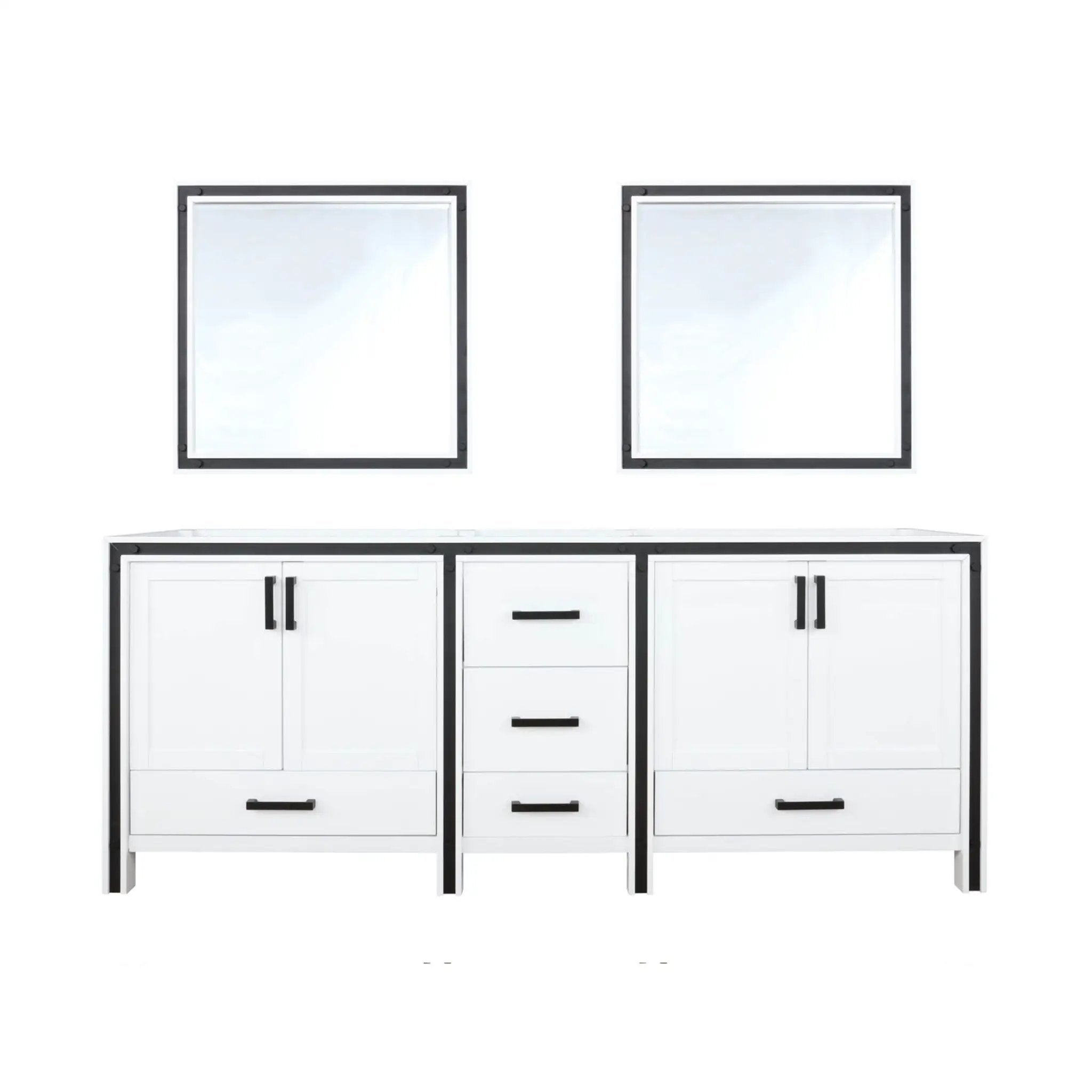 Lexora Ziva 80 in W x 22 in D Double Bath Vanity by Lexora
