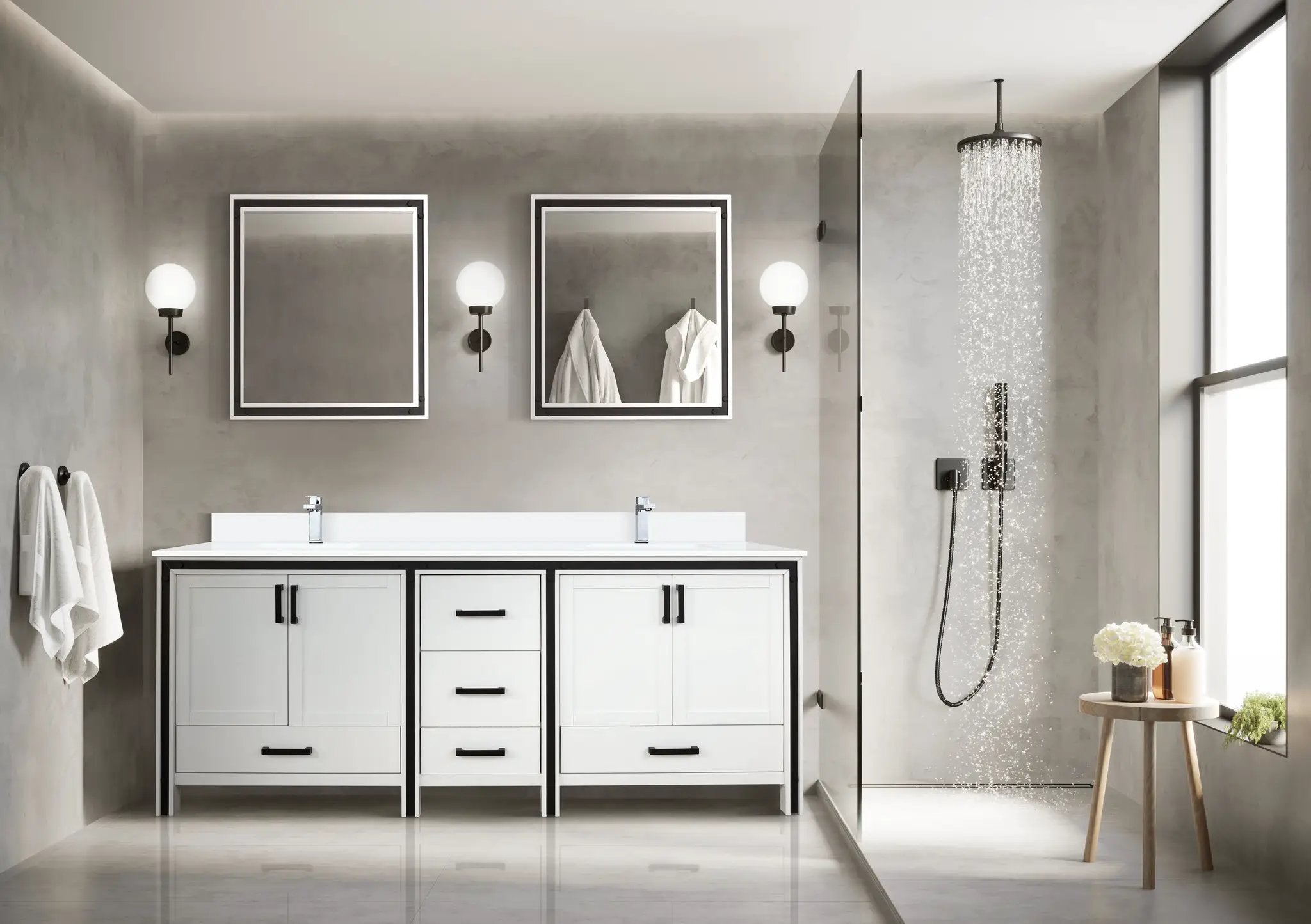 white vanity