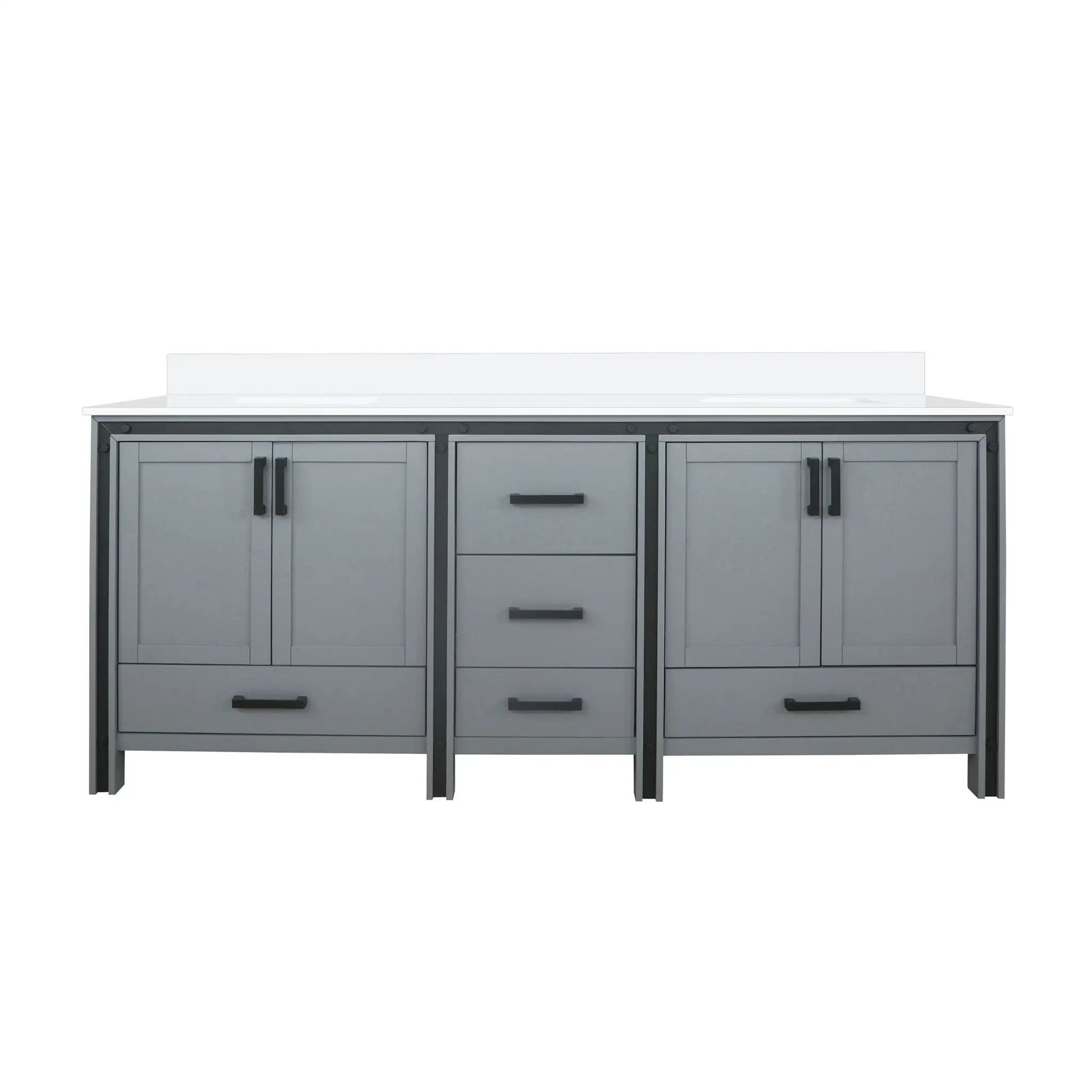 Lexora Ziva 80 in W x 22 in D Double Bath Vanity by Lexora