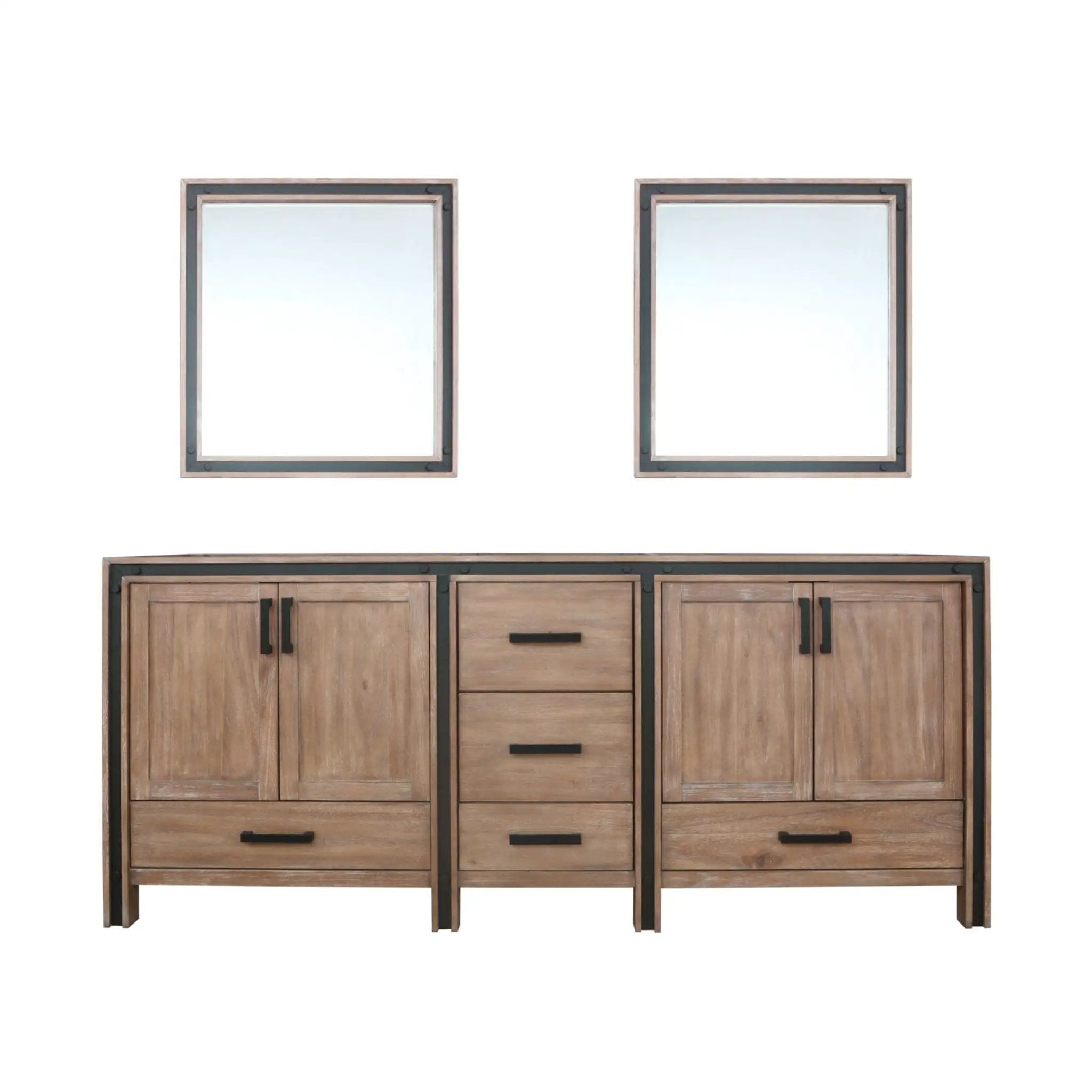 Lexora Ziva 80 in W x 22 in D Double Bath Vanity by Lexora