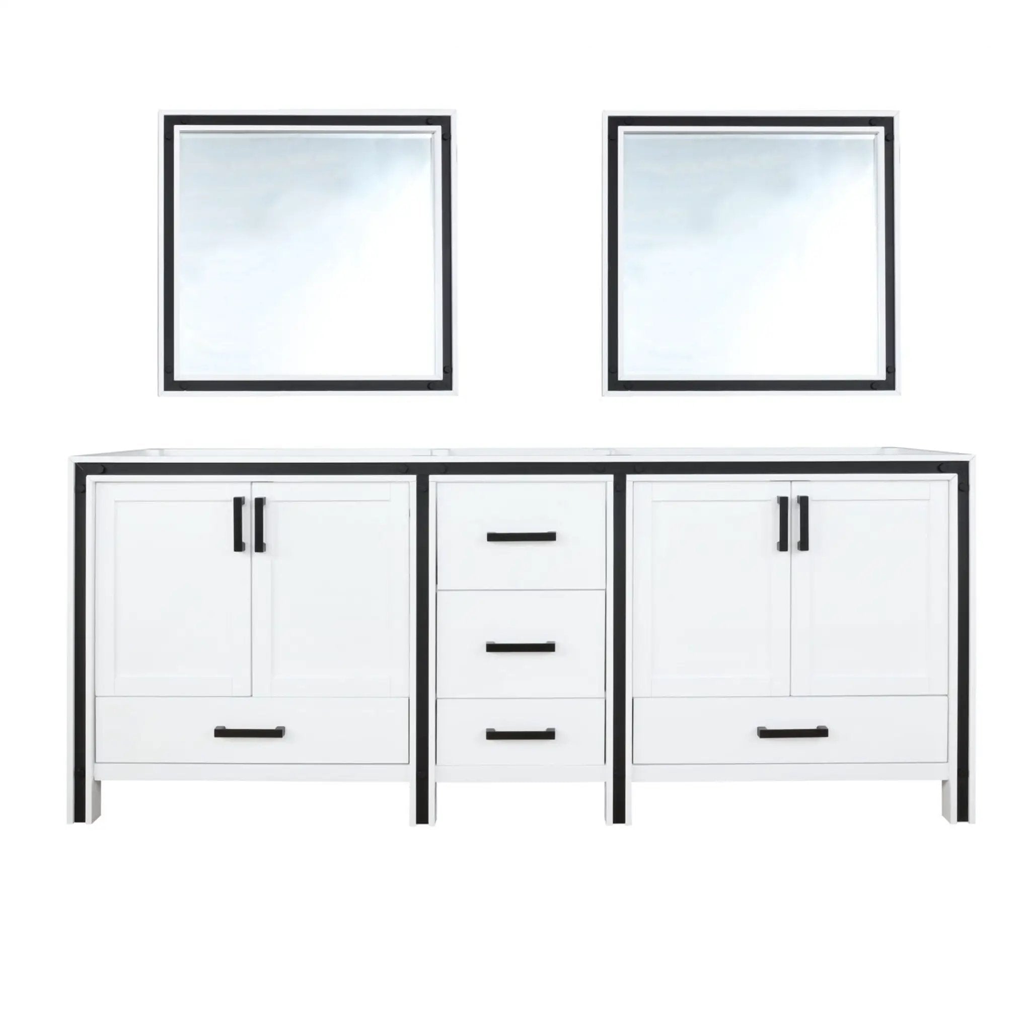 Lexora Ziva 84 in W x 22 in D Double Bath Vanity by Lexora