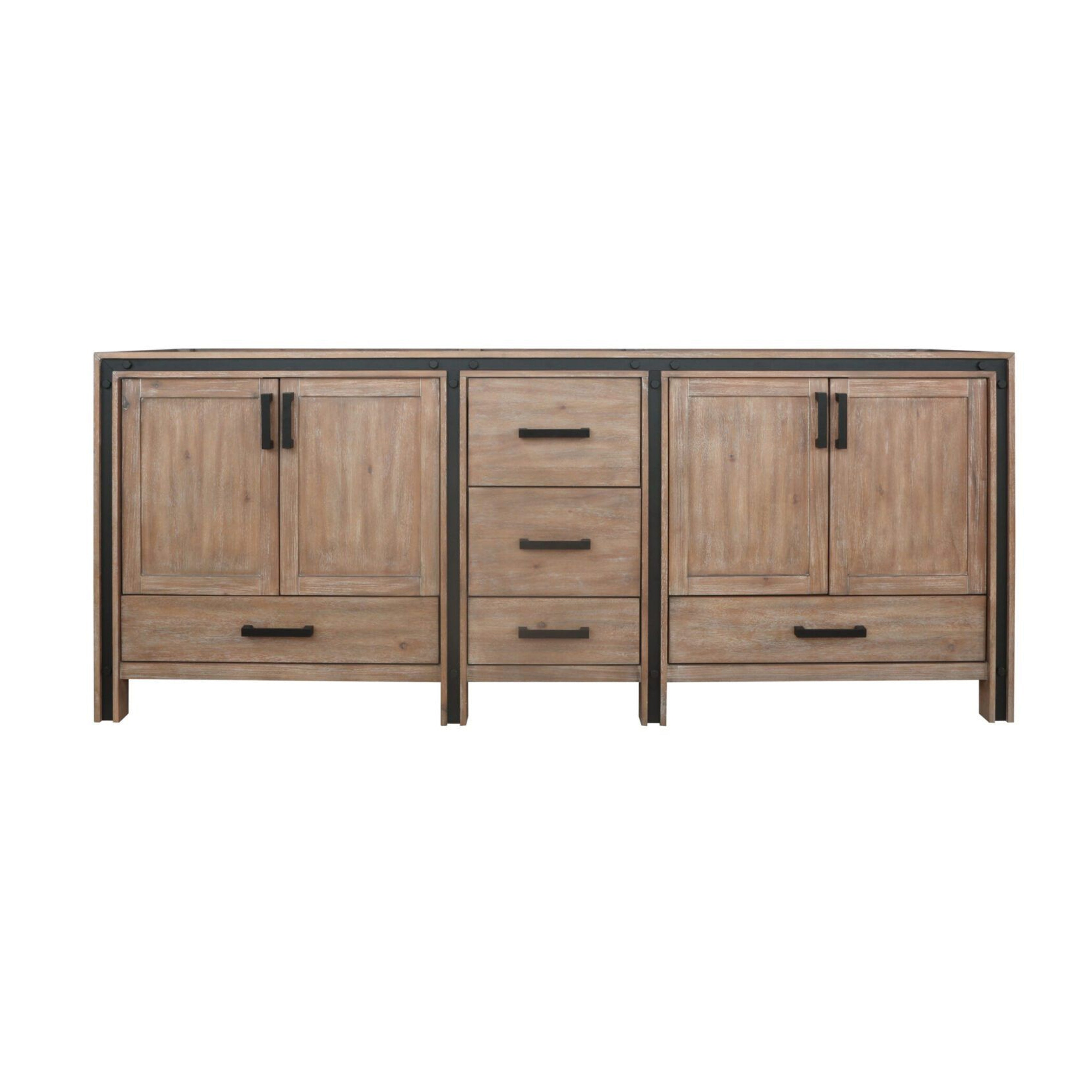 Lexora Ziva 84 in W x 22 in D Double Bath Vanity