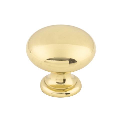 polished brass knob