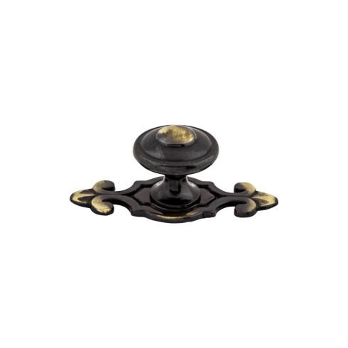 dark antique brass knob