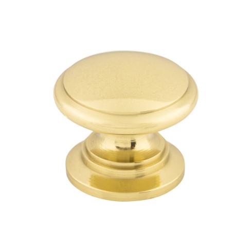polished brass ray knob