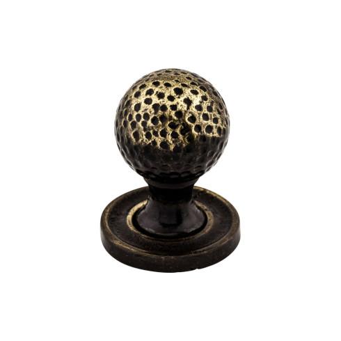 dark antique brass knob