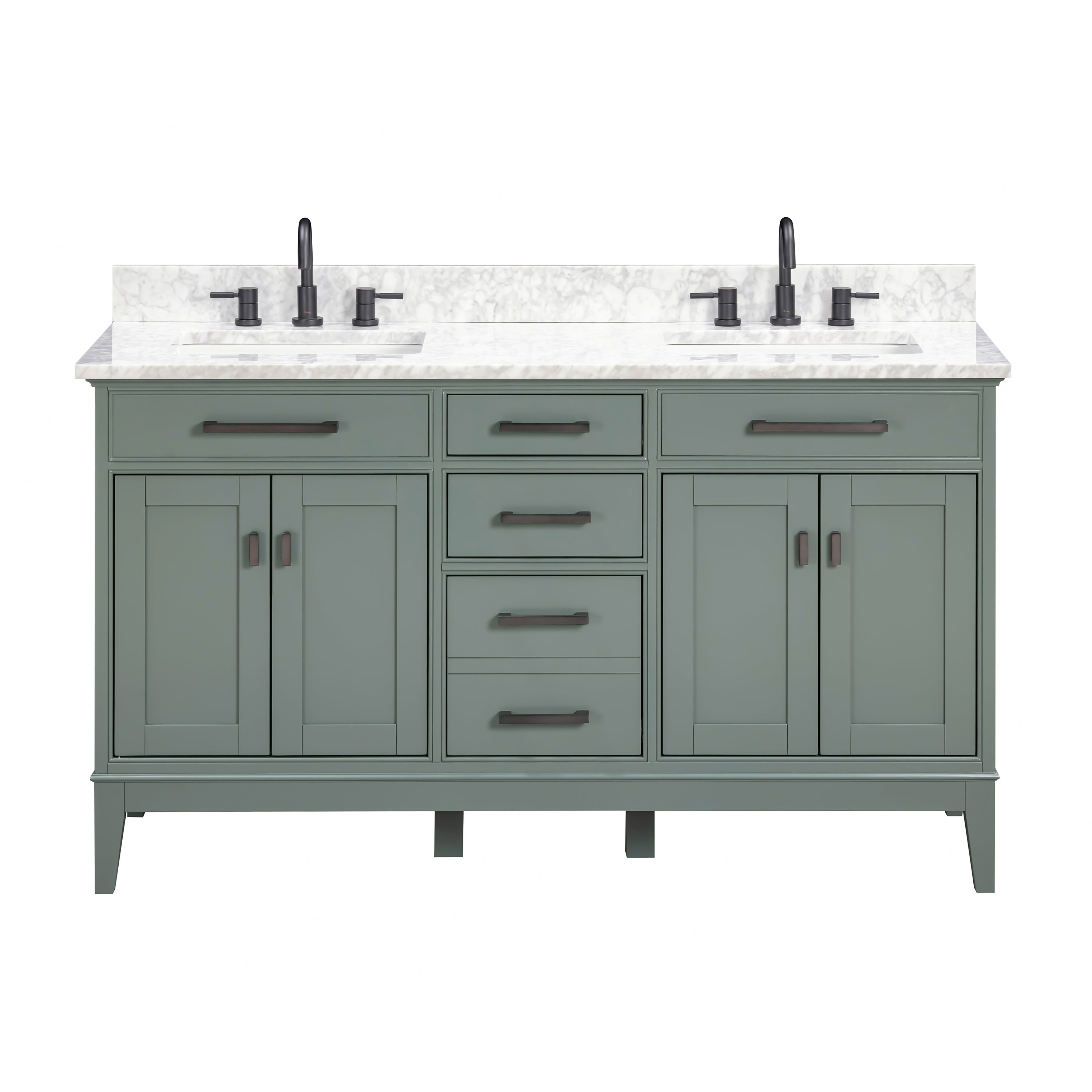 smoke green vanity set