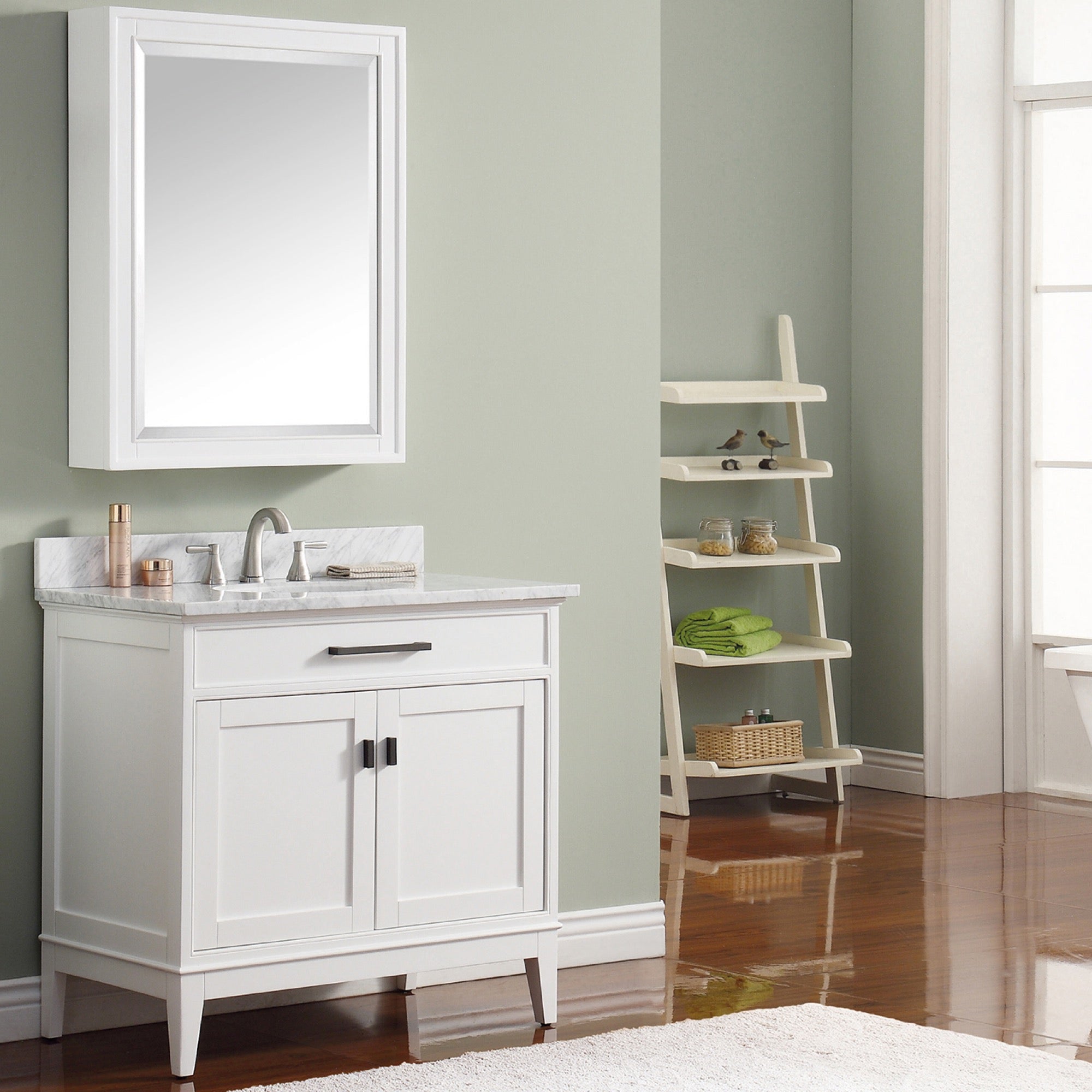 white vanity set