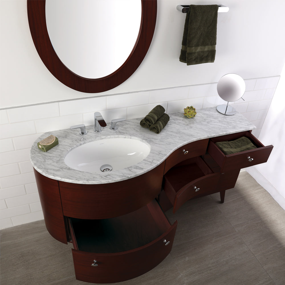 african mahogany vanity