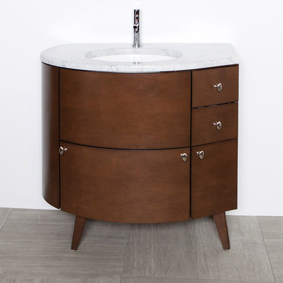 classic walnut vanity