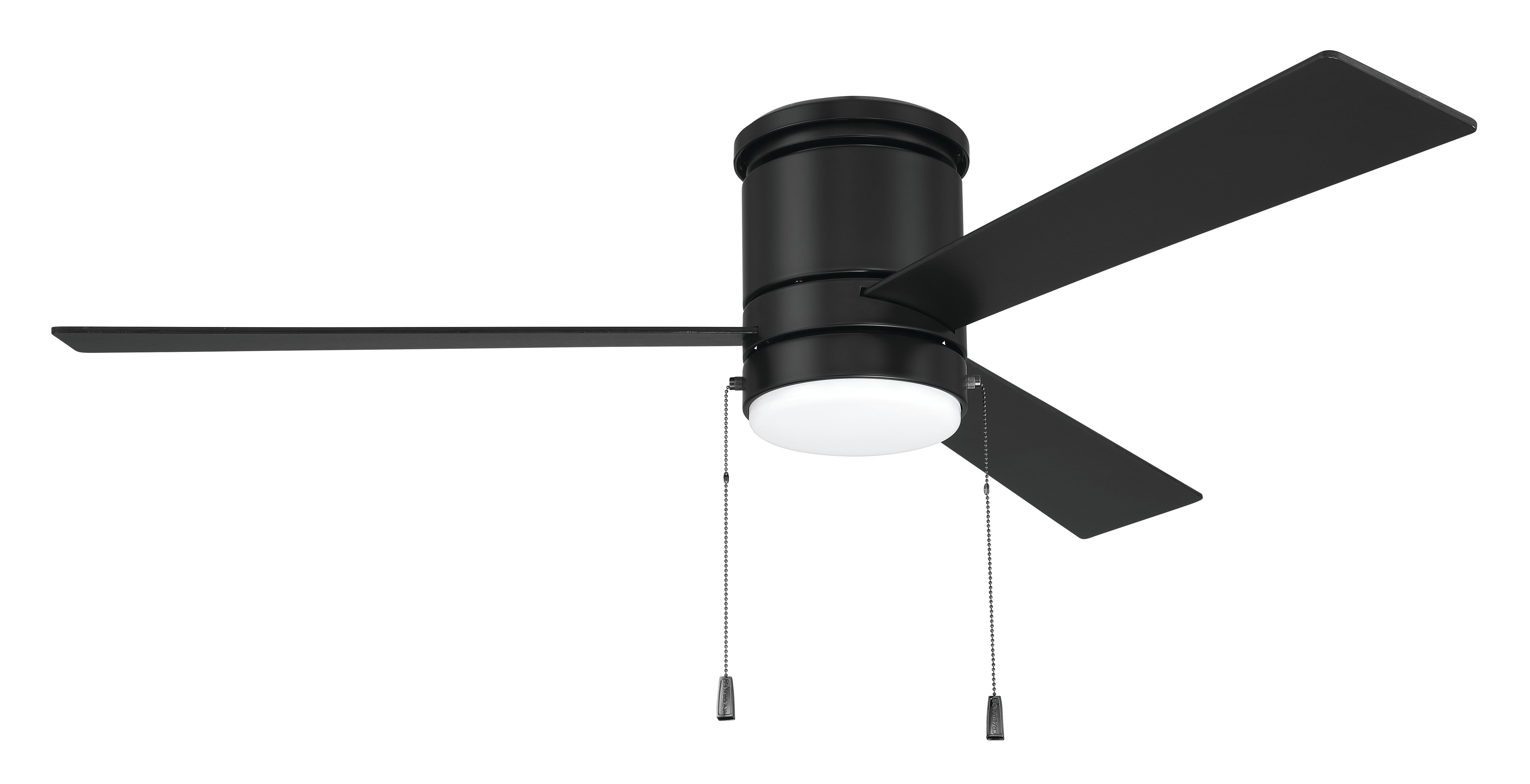 flat black ceiling fans