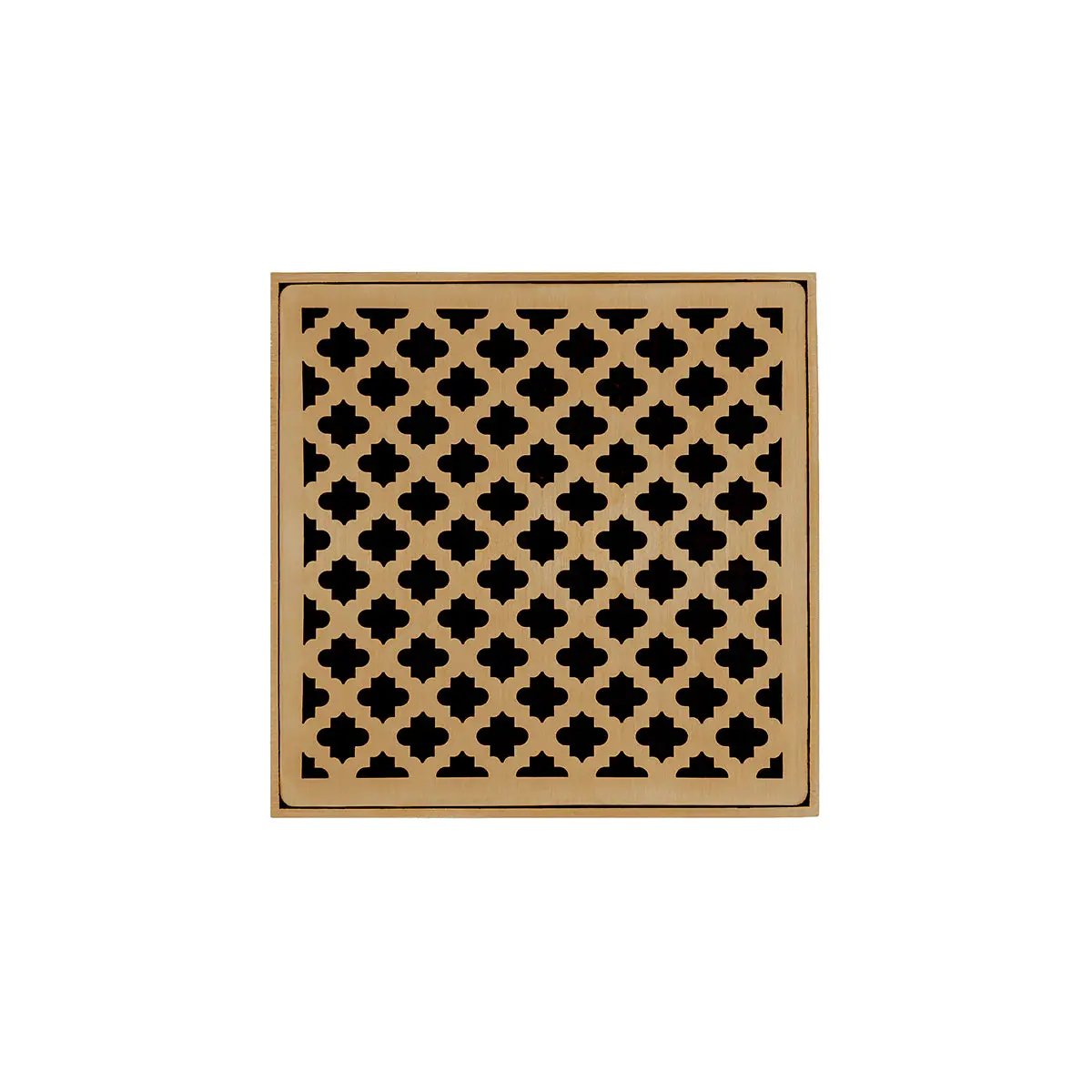 Infinity Drain 5" x 5" MDB 5 Complete Kit with Moor Pattern Decorative Plate with PVC Bonded Flange Drain Body, 2", 3" and 4" Outlet by Infinity Drain