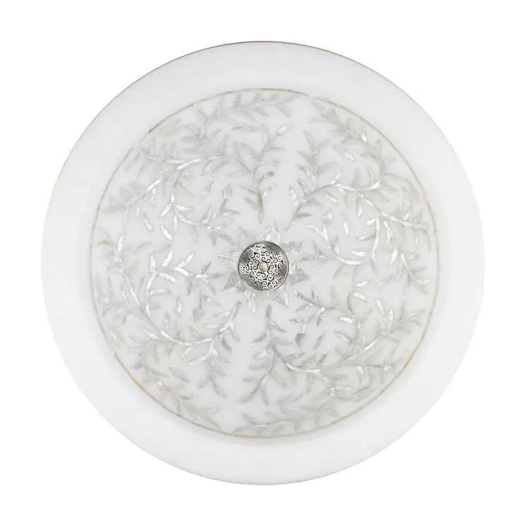 white marble sink