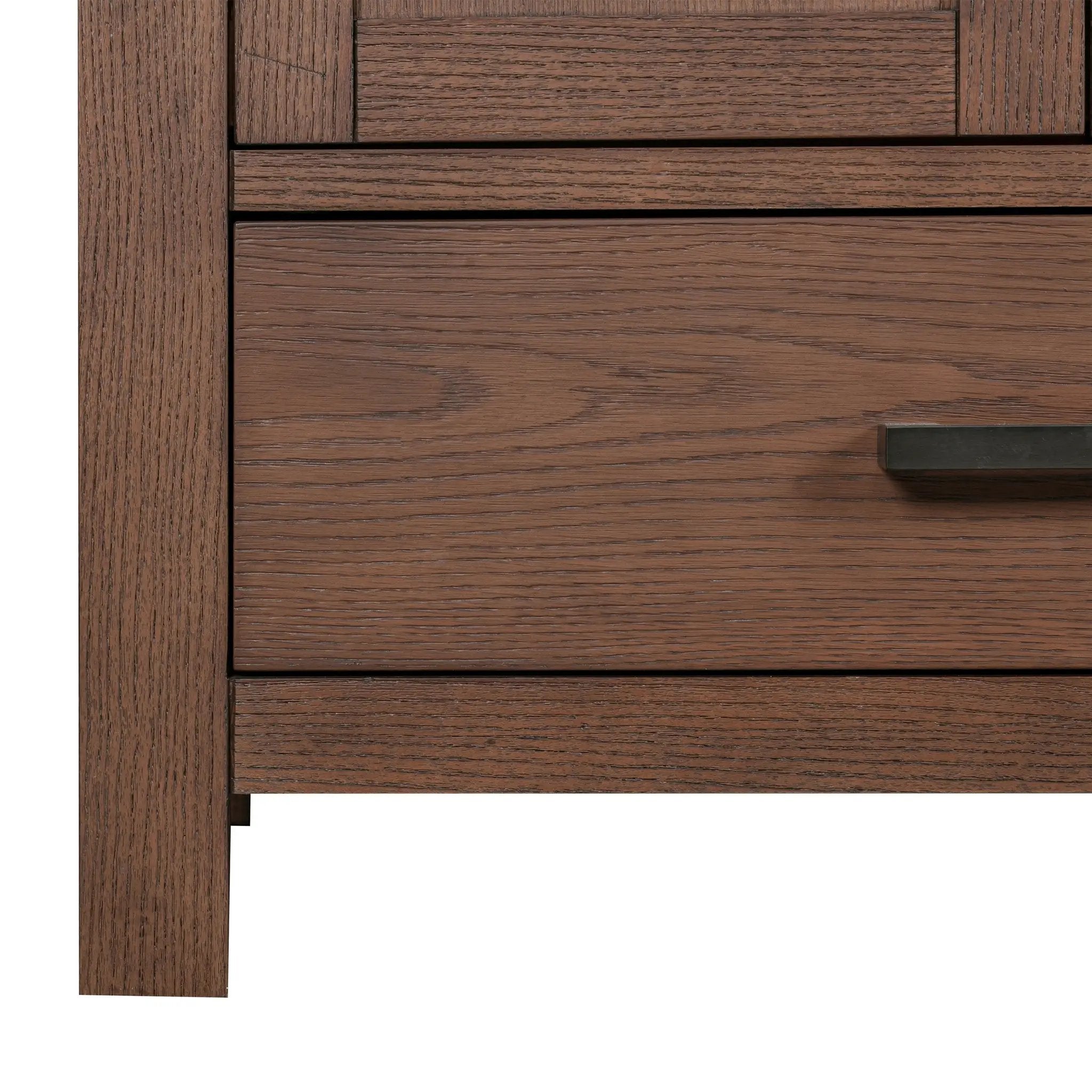 mocha oak vanity set