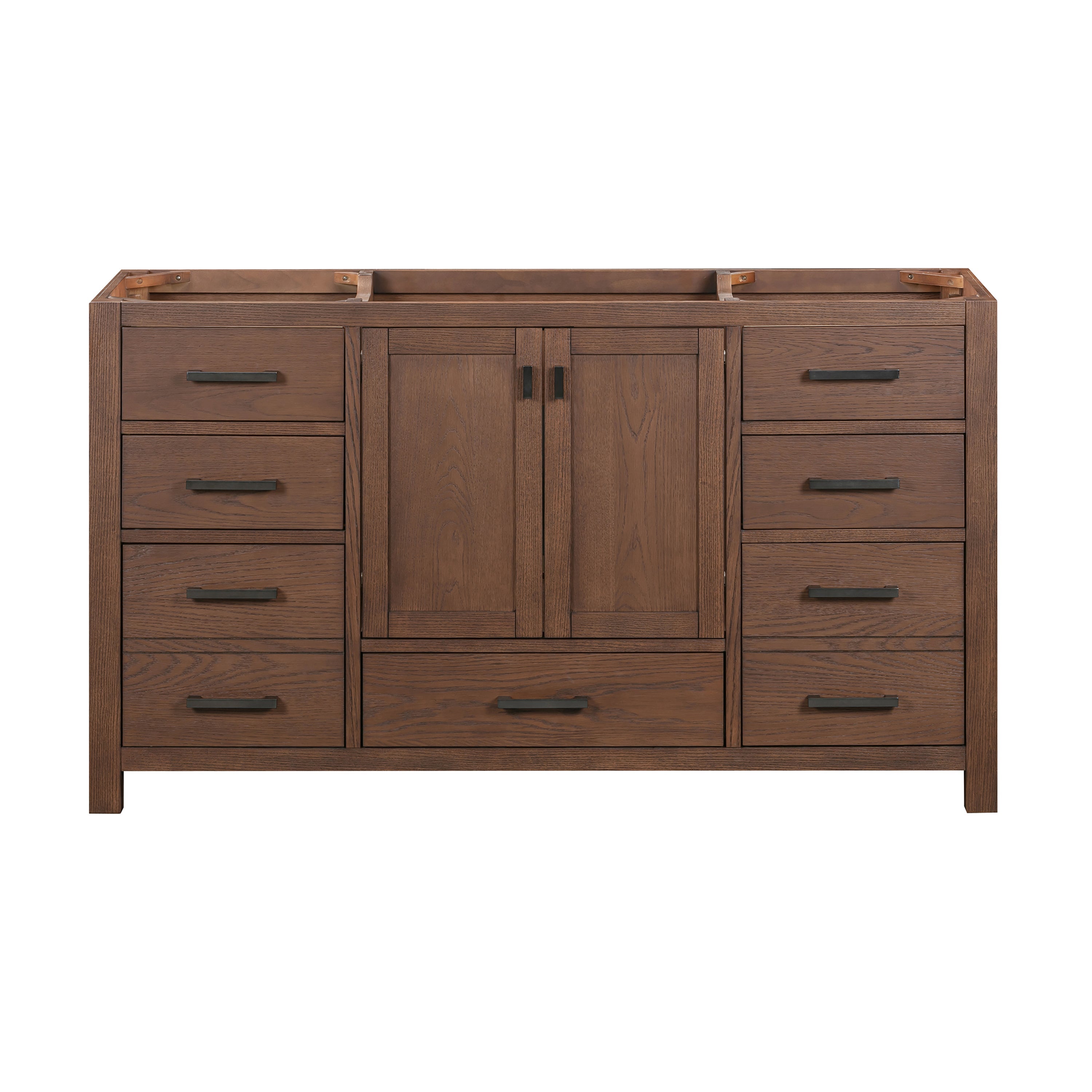 mocha oak vanity base
