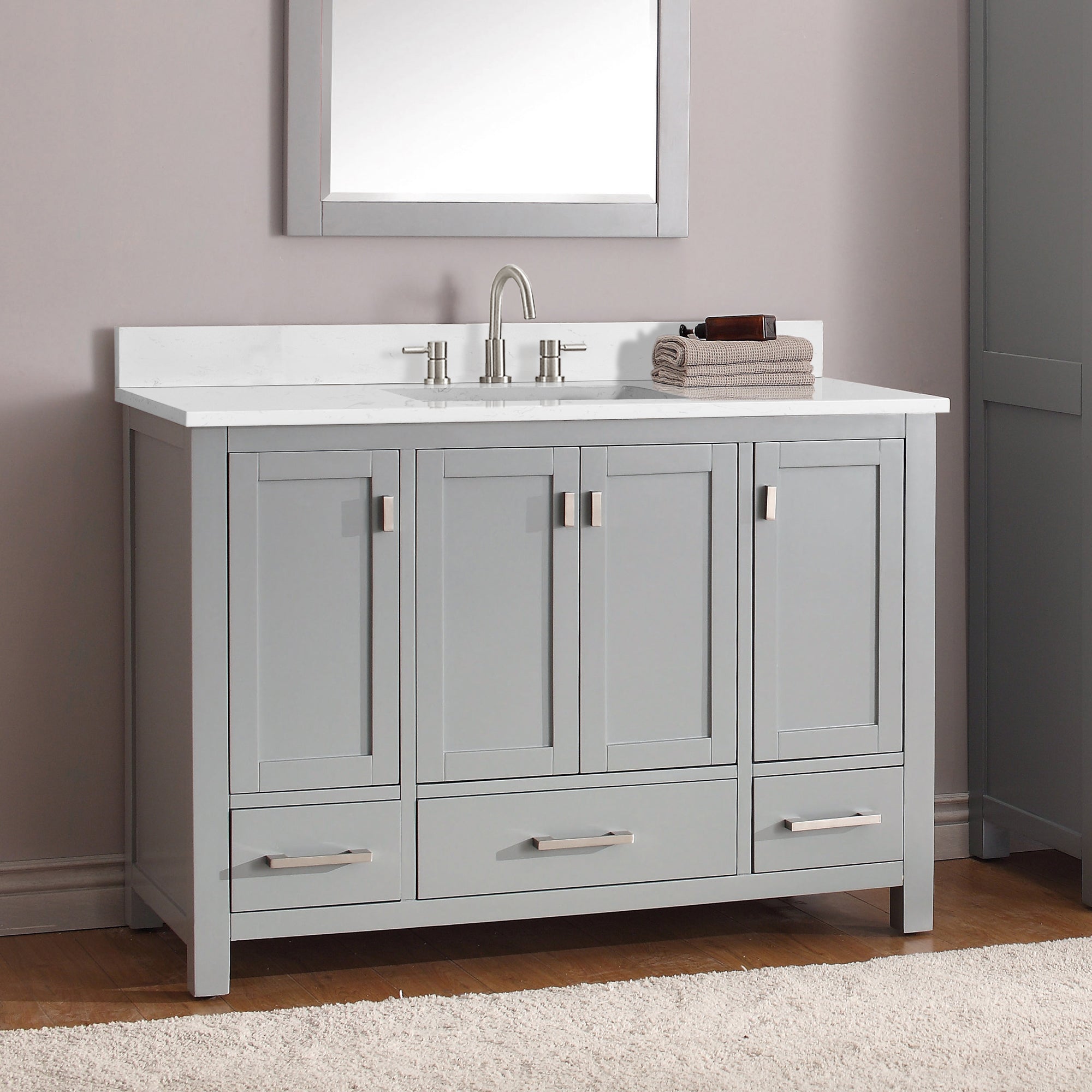 chilled gray vanity set