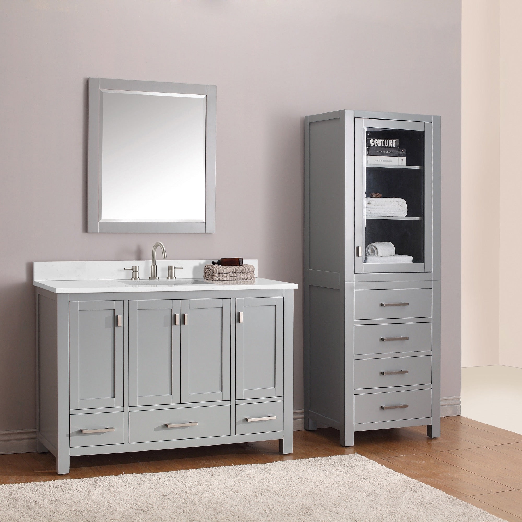 chilled gray vanity set