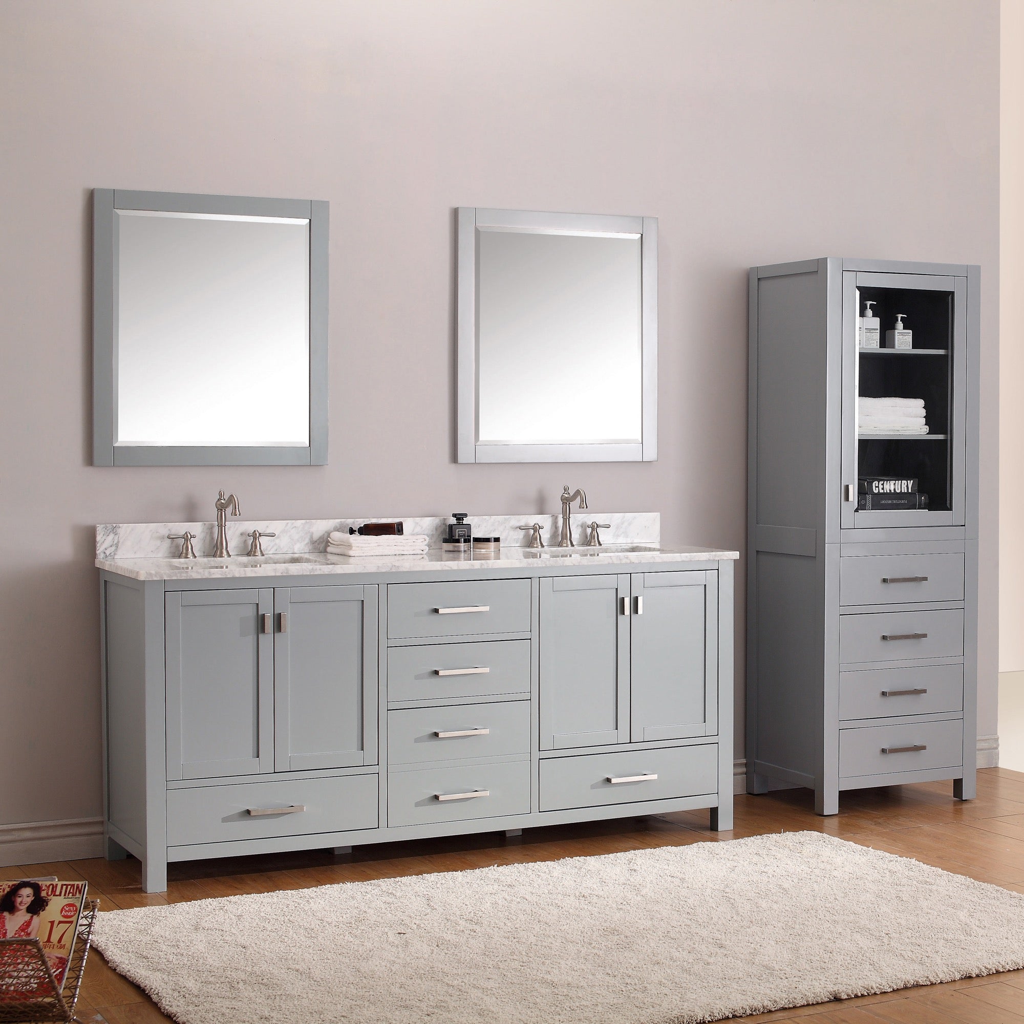 chilled gray vanity base