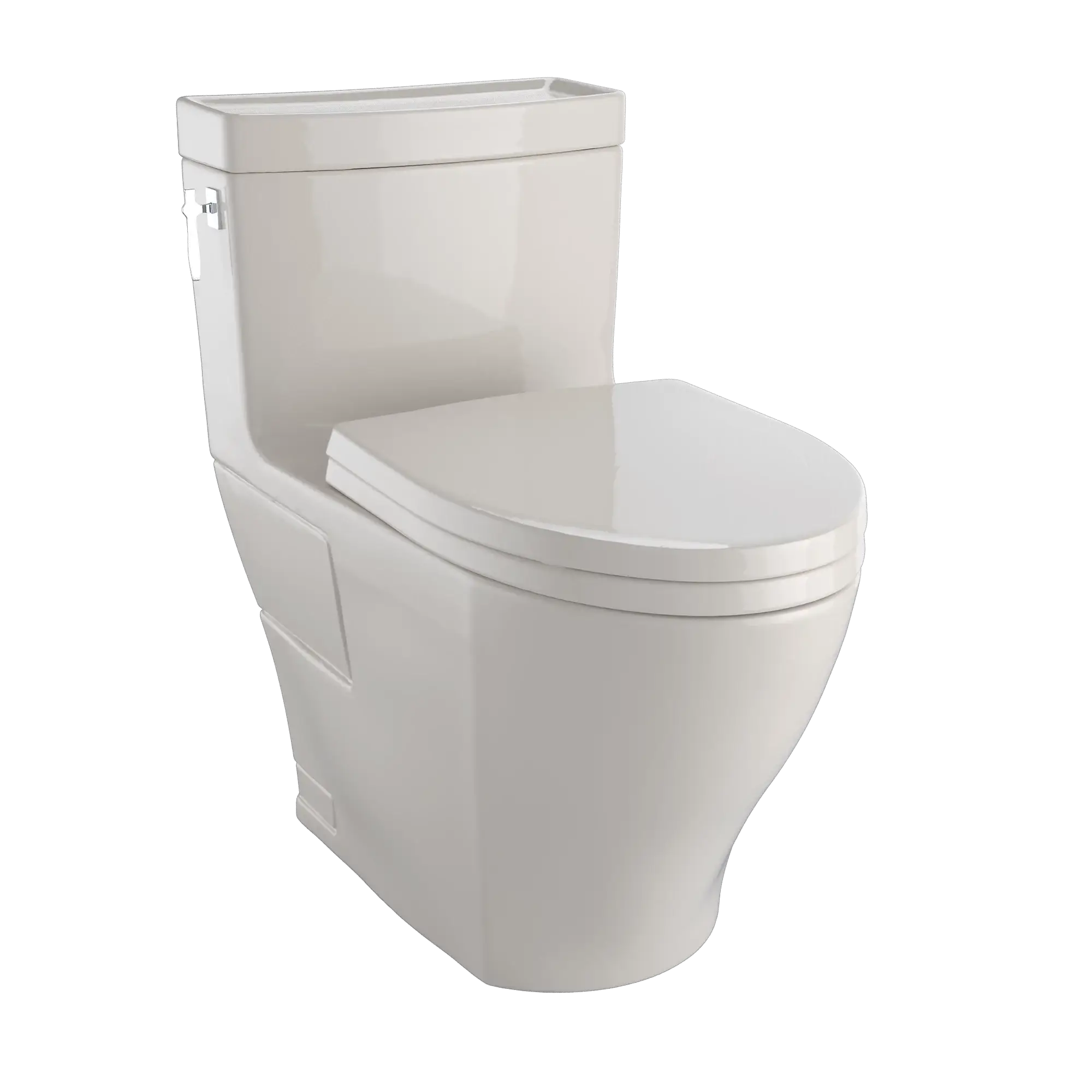 Toto Aimes One-Piece Toilet, 1.28GPF, Elongated Bowl - Washlet + Connection by Toto