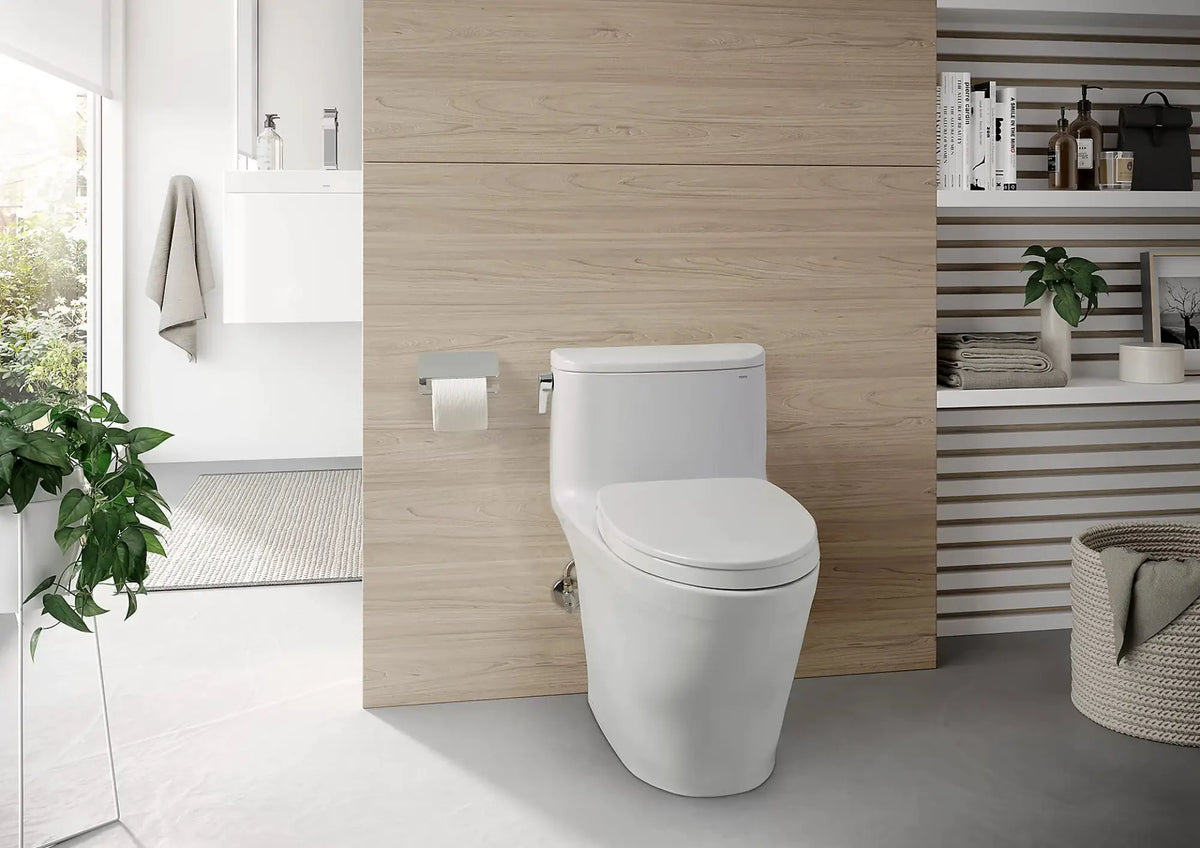 Toto MS642124CEFG Nexus One-Piece Toilet, 1.28 GPF, Elongated Bowl