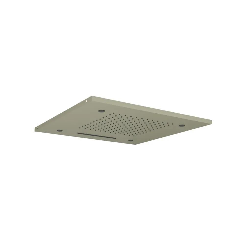 Flusso Cascade 20" Stainless Steel Flush Mount Rainhead with Cascade Waterfall and Mist Flow by Flusso