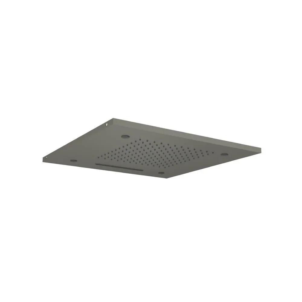 Flusso Cascade 20" Stainless Steel Flush Mount Rainhead with Cascade Waterfall and Mist Flow by Flusso