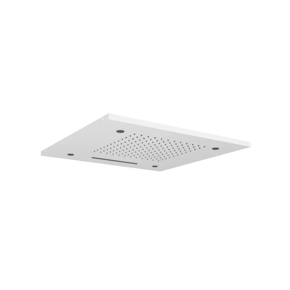 Flusso Cascade 20" Stainless Steel Flush Mount Rainhead with Cascade Waterfall and Mist Flow by Flusso