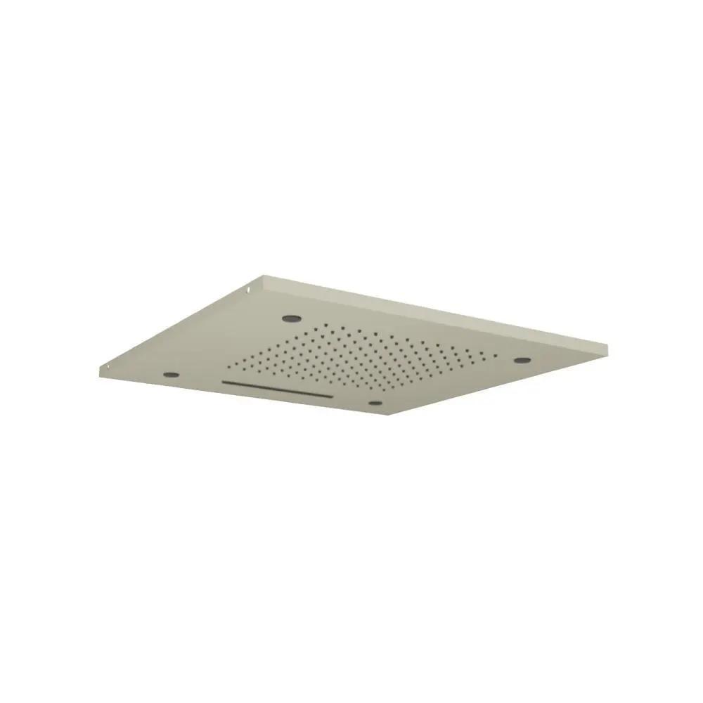 Flusso Cascade 20" Stainless Steel Flush Mount Rainhead with Cascade Waterfall and Mist Flow by Flusso